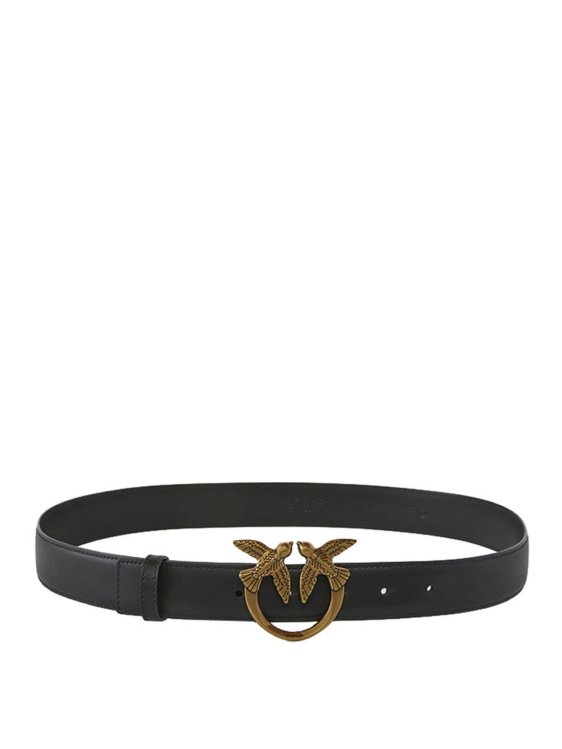 PINKO Cintura Pinko Love Berry H3 Belt Low - Nero/Oro Nero-Antique Gold