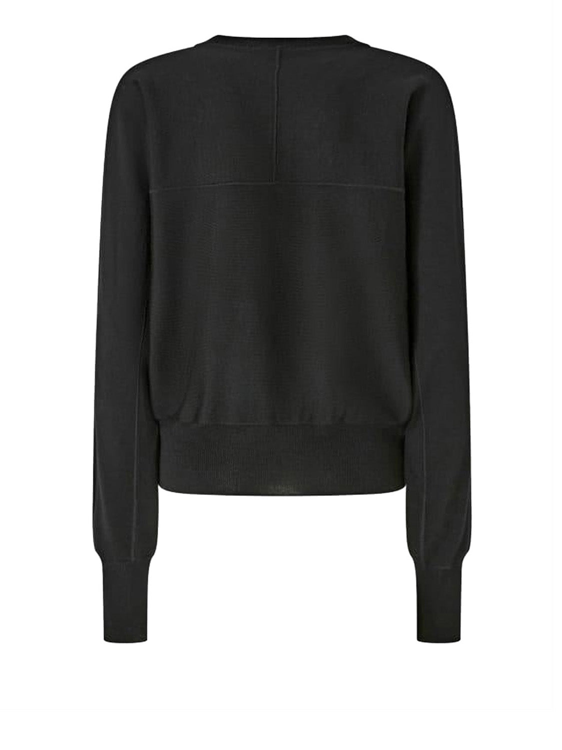 PINKO Pinko Maglia Lanzarote Lana Logo Nero Nero Limousine
