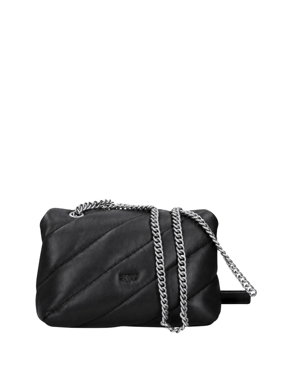 PINKO Pinko Borsa A Tracolla Love Puff Mini Small B. Sheep Nero Nero-Old Silver