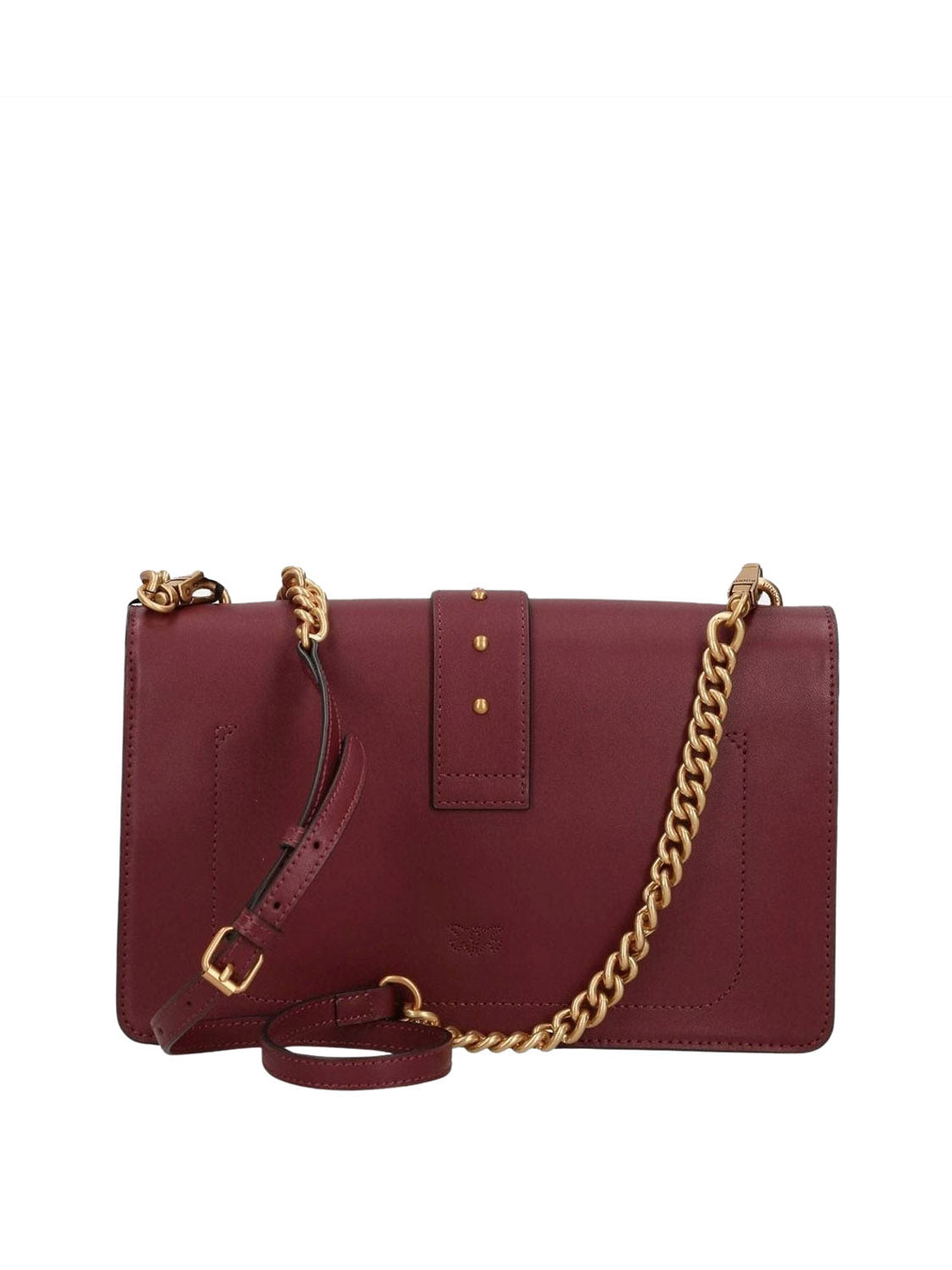 PINKO Pinko Borsa A Tracolla Love One Classic St. Small - Rosso Ribes-Antique Gold