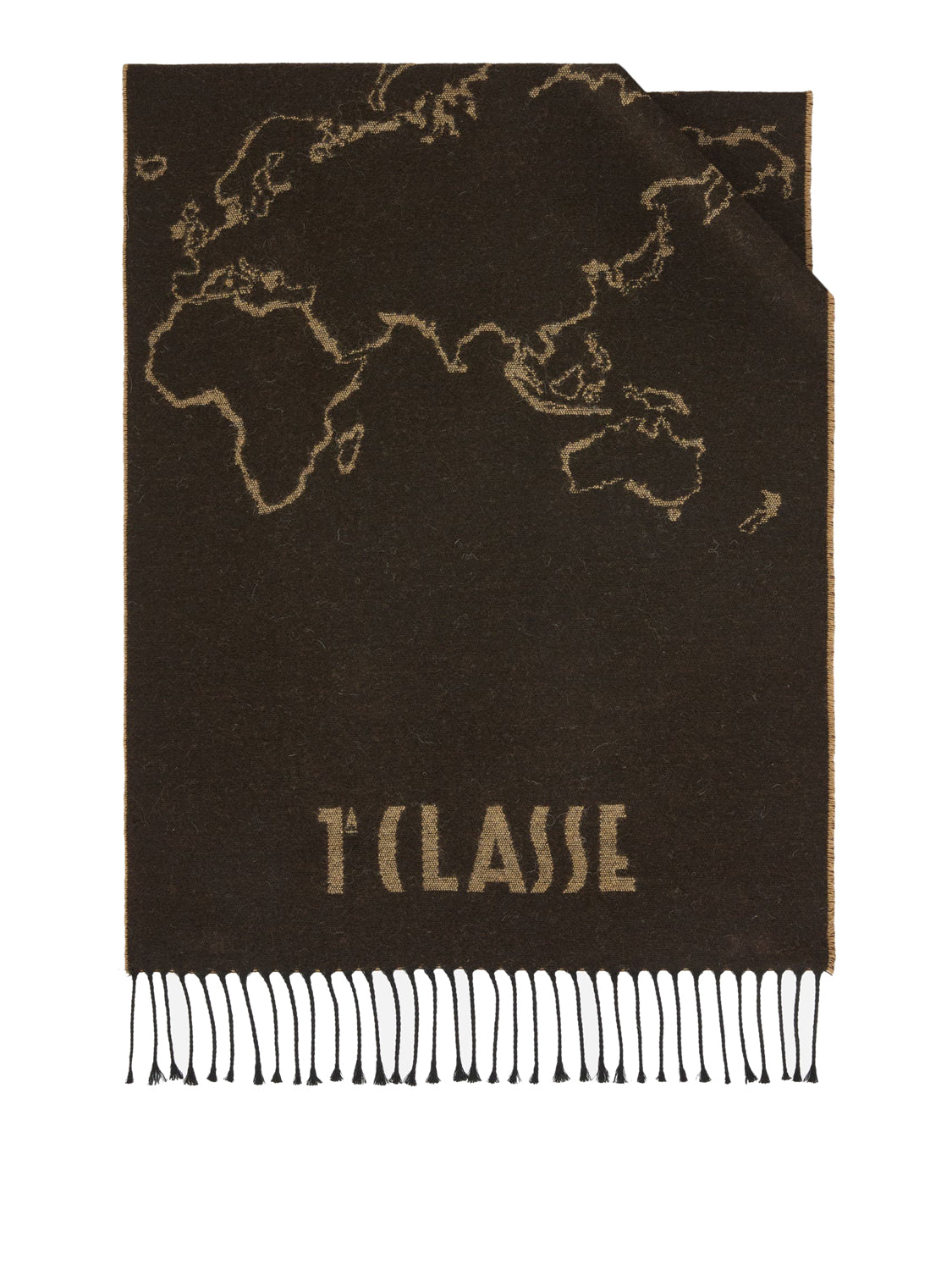 PRIMA CLASSE SETA Prima Classe Sciarpa Geo Filetto in misto lana e cotone 40x170 Testa di Moro Testa di moro