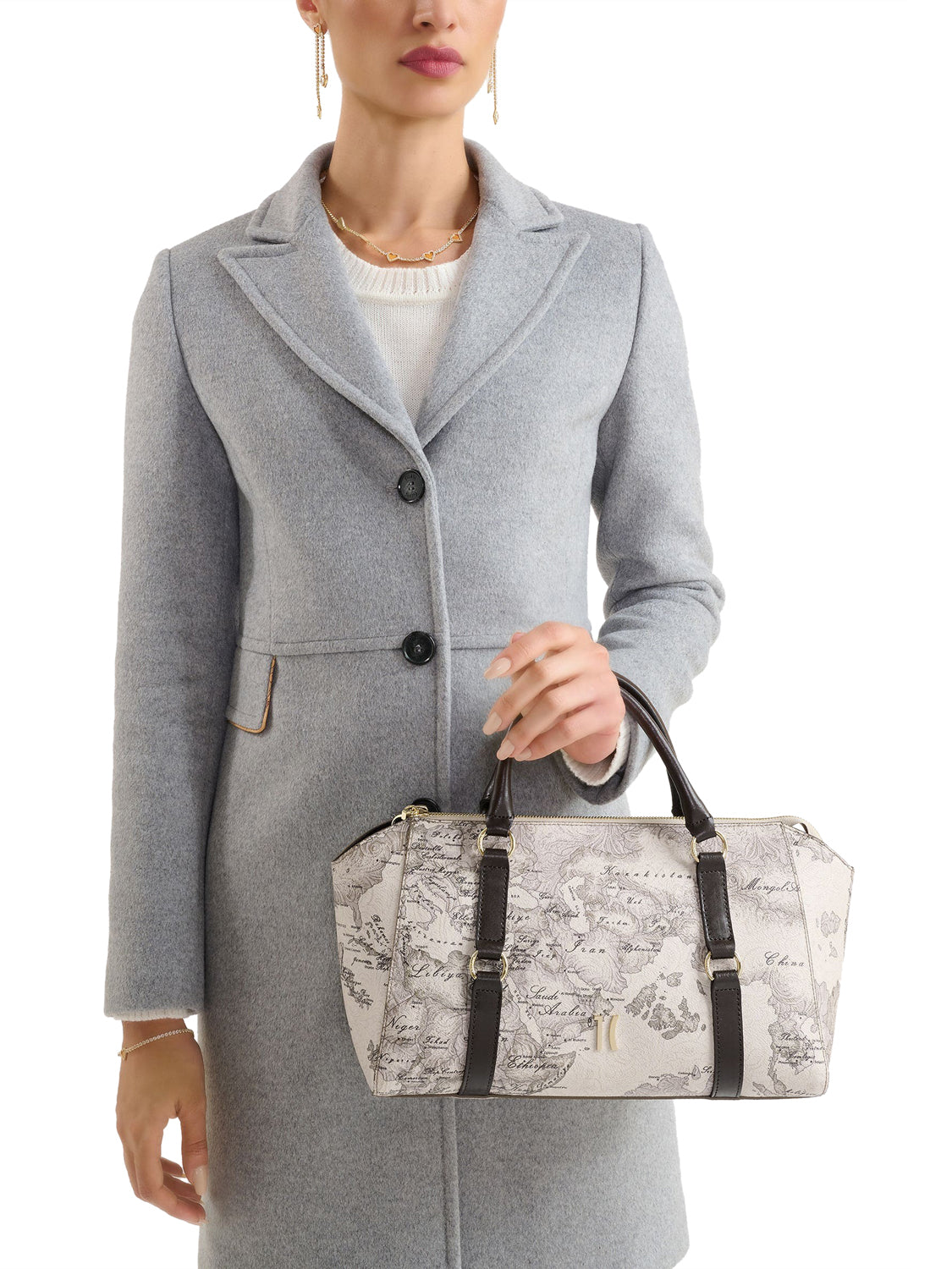 PRIMA CLASSE STAGIONE Borsa A Mano Country Geo 1° Classe Tortora Tortora