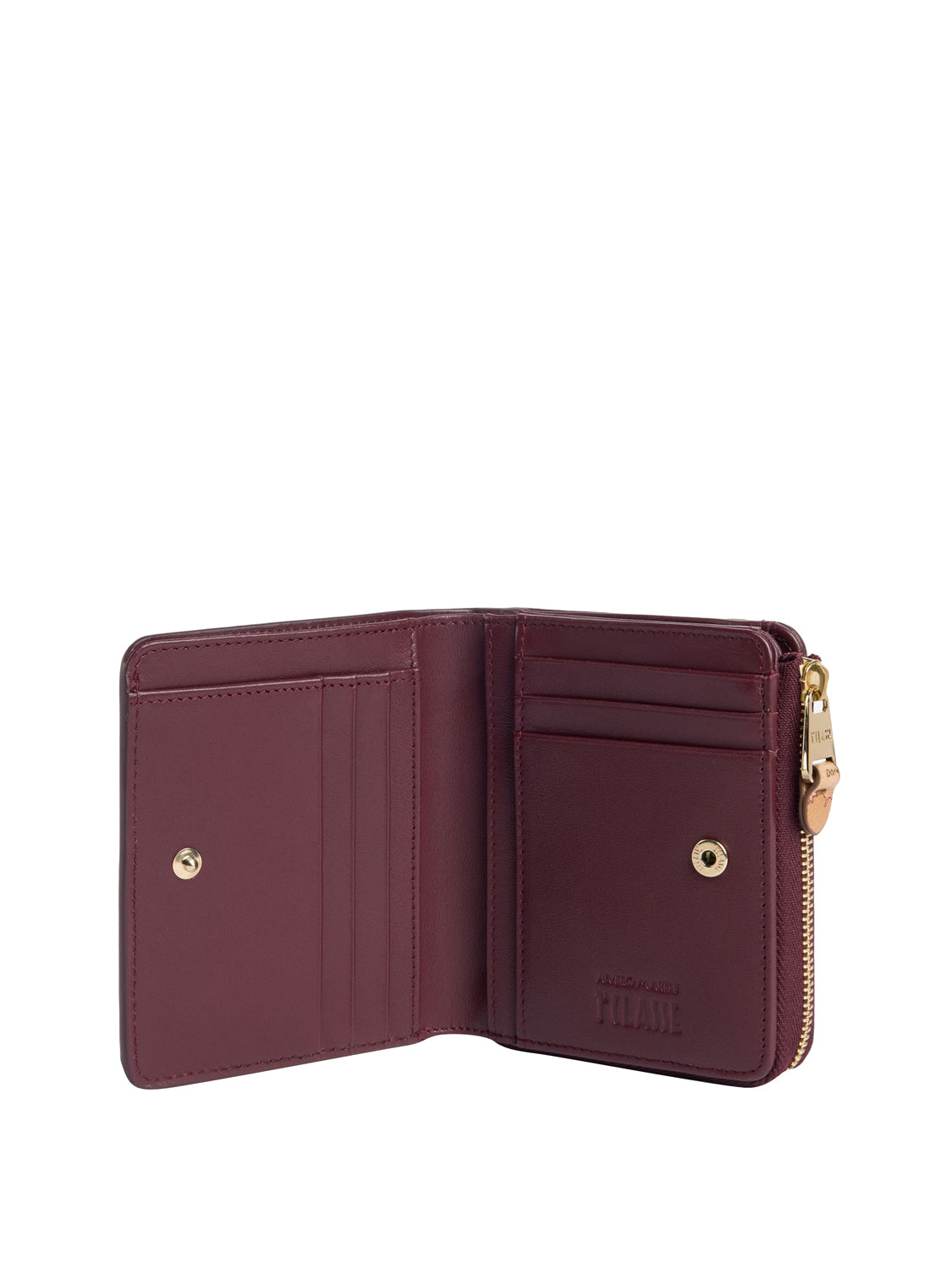 PRIMA CLASSE STAGIONE Prima Classe West City Portafoglio Zipfold piccolo Burgundy BURGUNDY