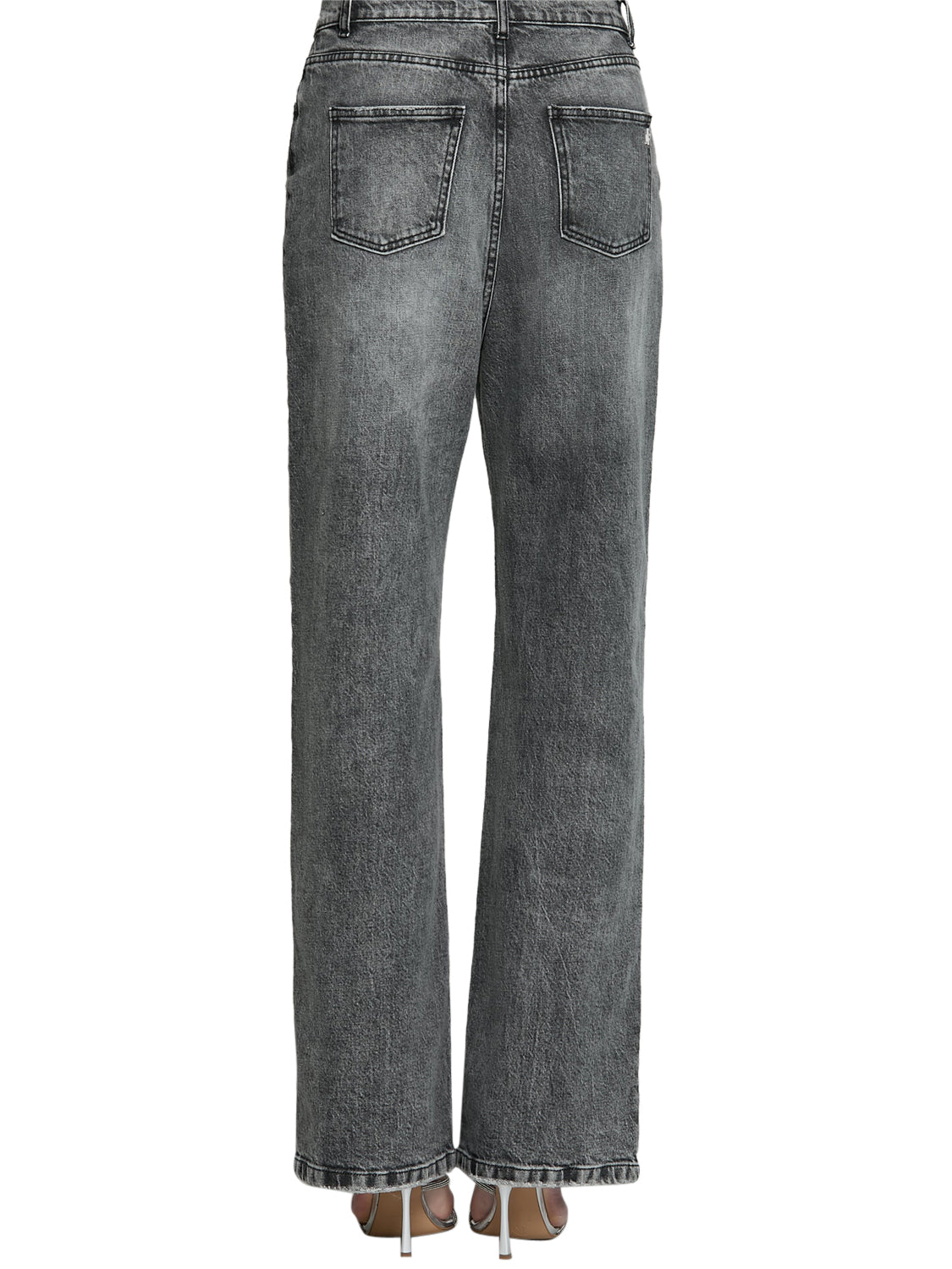 RELISH Jeans Relish Giselle Grey V Media Grigi BLACK