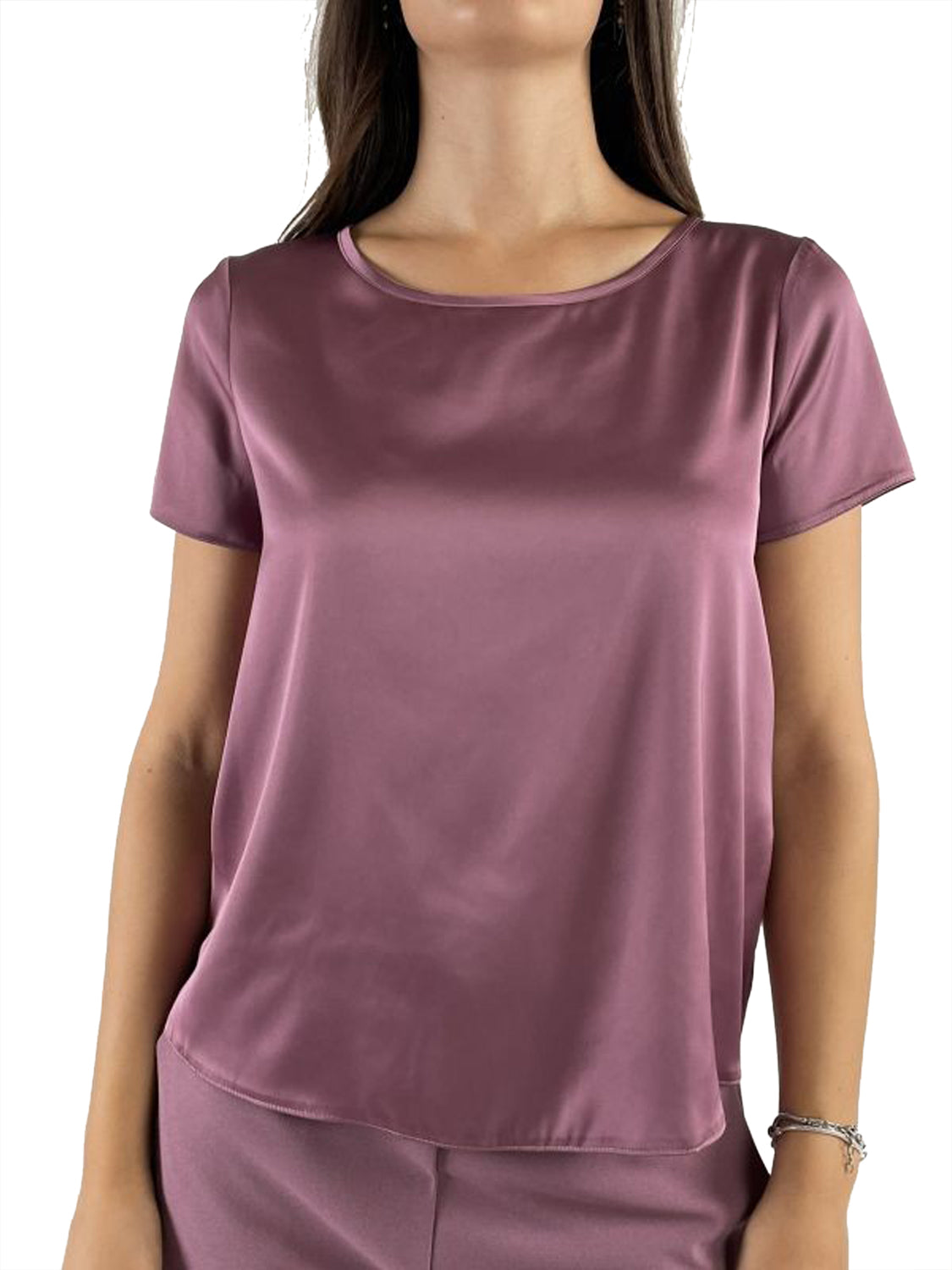 RINASCIMENTO Blusa Rinascimento In Tinta Unita Rosa Antico Rosa antico