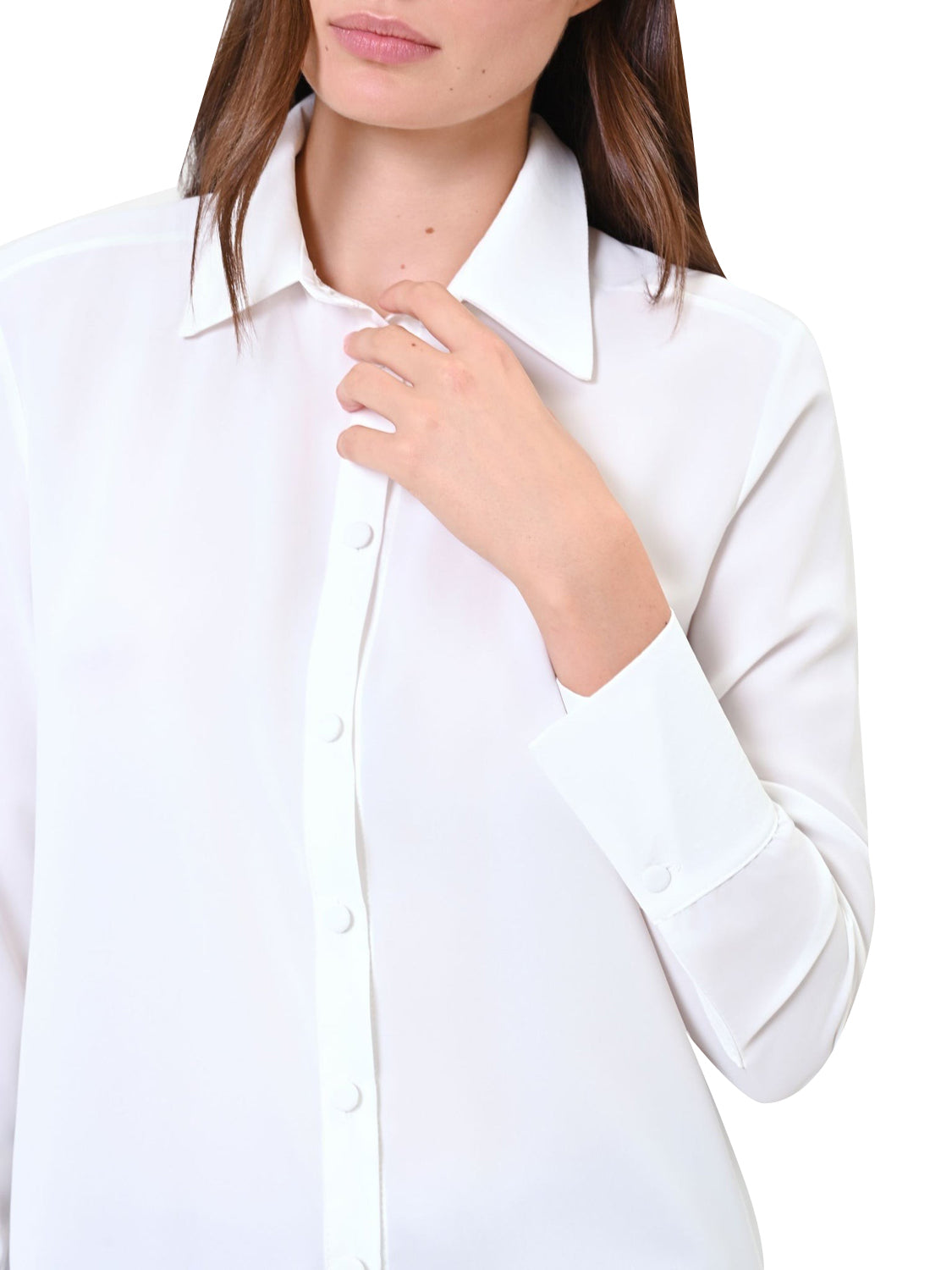 RINASCIMENTO Camicia Casual Rinascimento Tinta Unita Bianco Panna Bianco