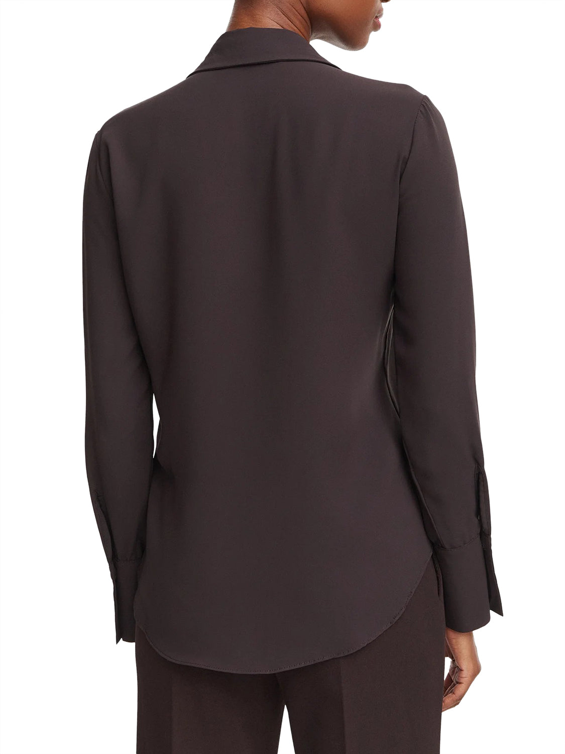 RINASCIMENTO Rinascimento Camicia In Raso Moro Marrone Moro Marrone