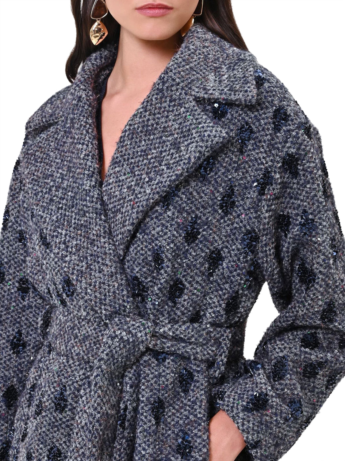 RINASCIMENTO Cappotto Rinascimento A Vestaglia Blu Navy BLU NAVY