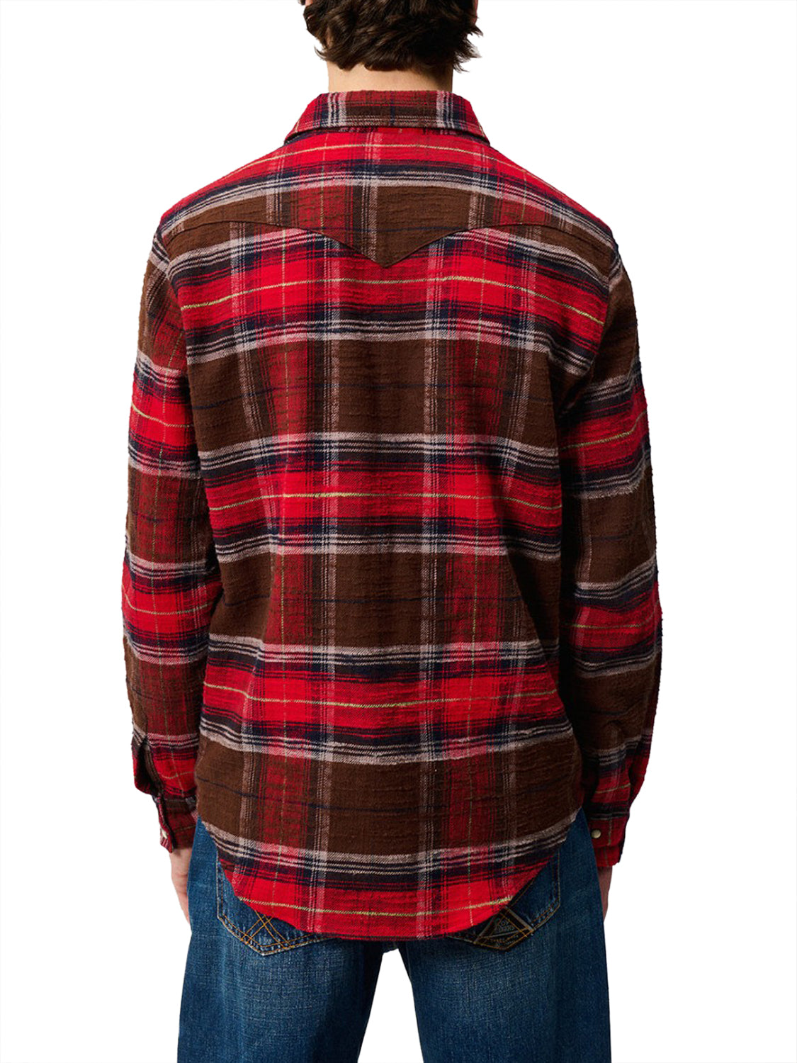 ROY ROGERS Camicia Western Roy Rogers Rosso Nero BROWN/RED