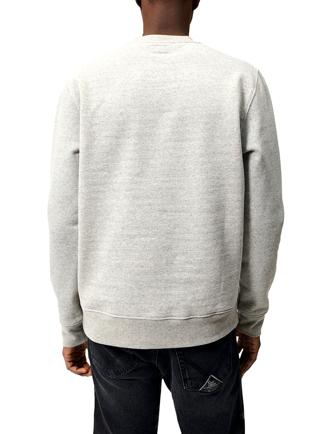 ROY ROGERS Felpa Roy Rogers Crew Pocket Grigio Grey Mel.