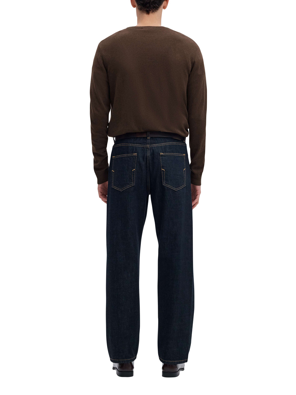SELECTED Selected Maglione Slmberg Crew Neck - Marrone BROWN