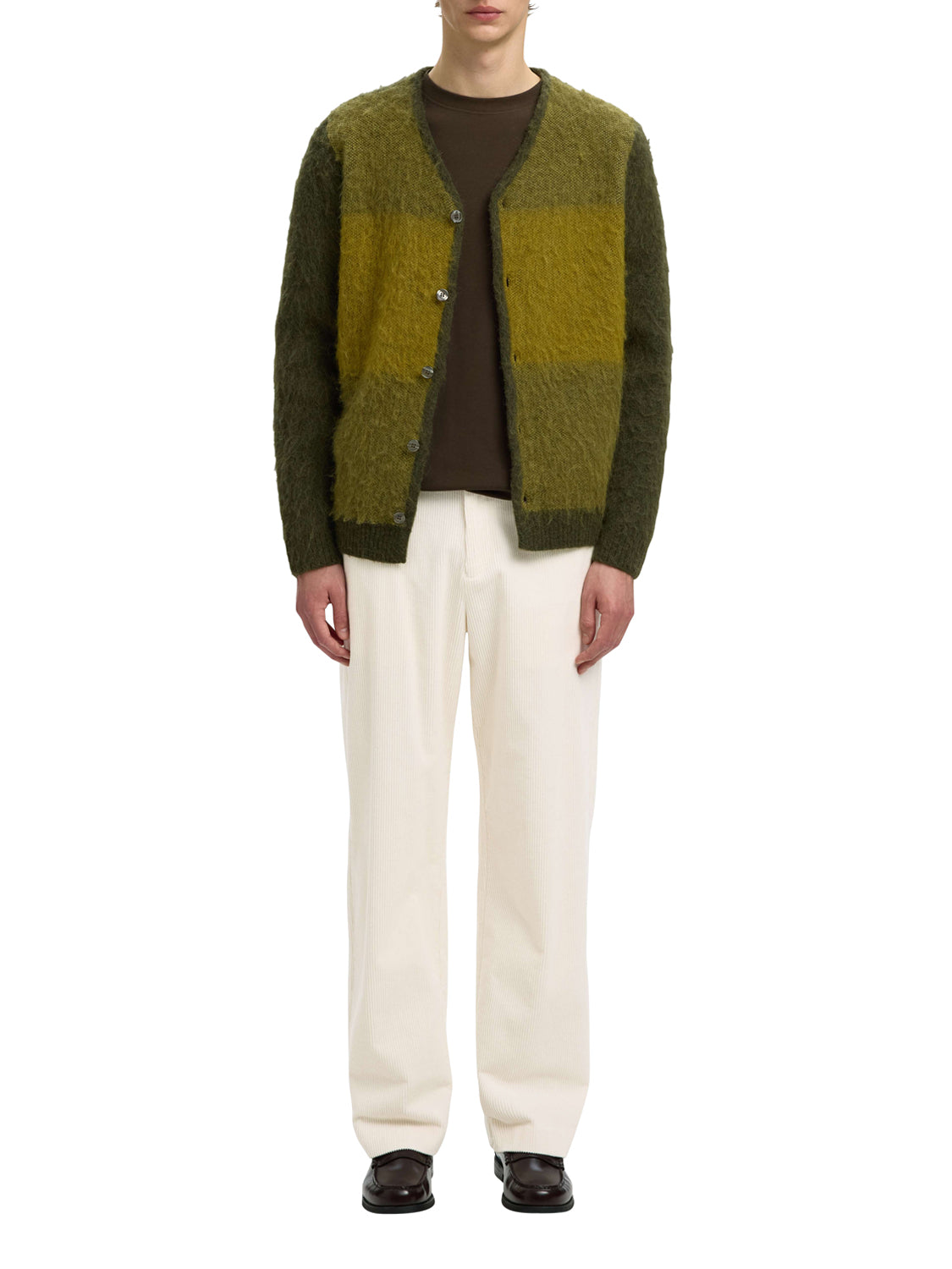 SELECTED Pantalone Selected Slm220-Loose Luke Corduroy - Bianco WHITE