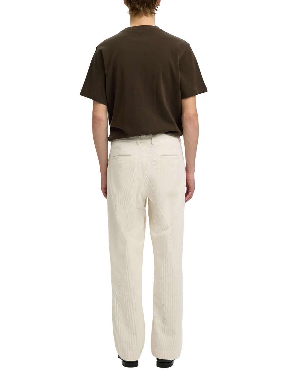 SELECTED Pantalone Selected Slm220-Loose Luke Corduroy - Bianco WHITE