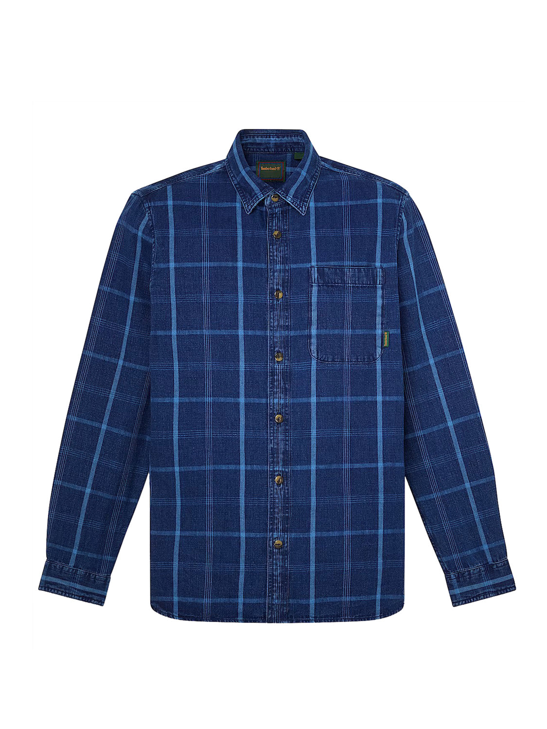 TIMBERLAND Camicia Casual Timberland Indigo Check - Blu Medium blue