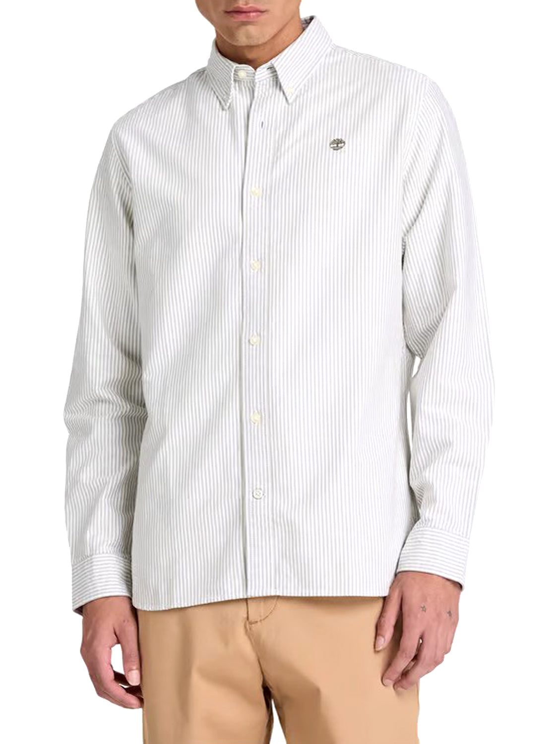 TIMBERLAND Camicia Casual Striped Oxford Timberland - Verde Chiaro Light Green