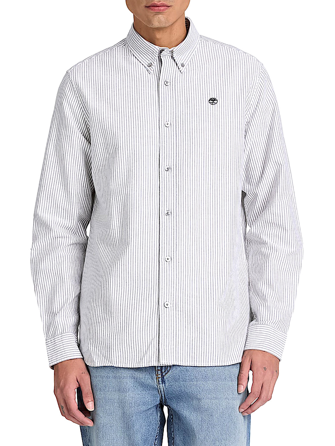 TIMBERLAND Camicia Casual Striped Oxford Timberland - Nero BLACK