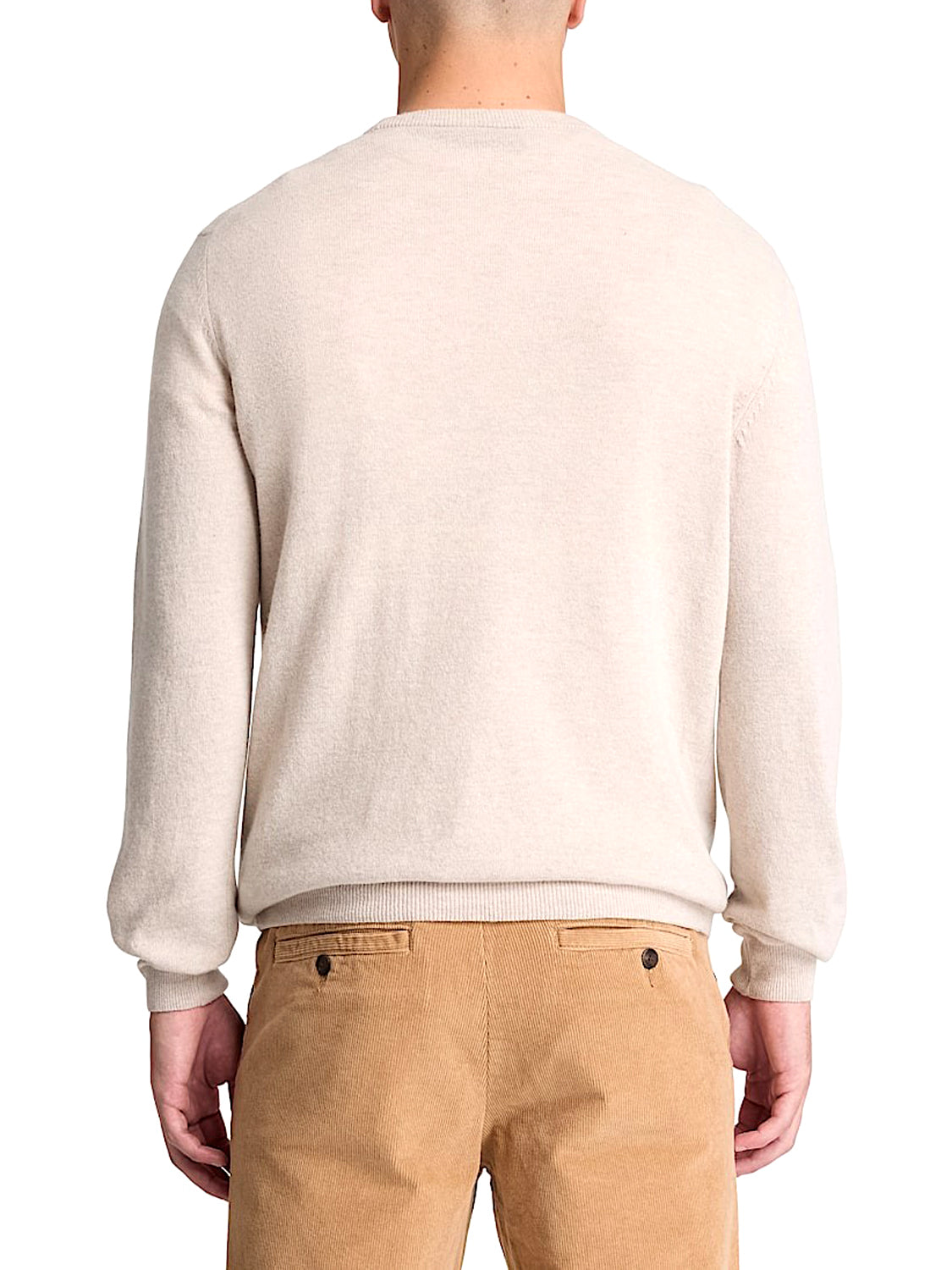 TIMBERLAND Timberland Maglione Girocollo in Lana Merino Cohas Brook Beige Light Beige