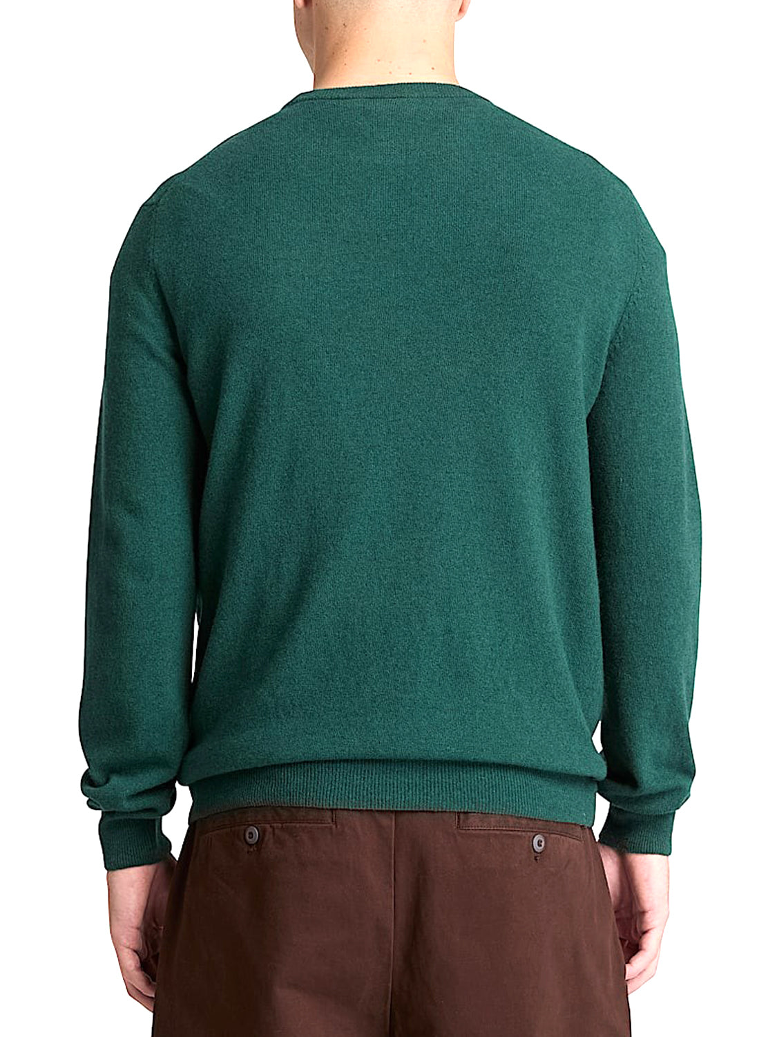 TIMBERLAND Maglione Girocollo Timberland in Lana Merino Cohas Brook Verde Scuro Light Green