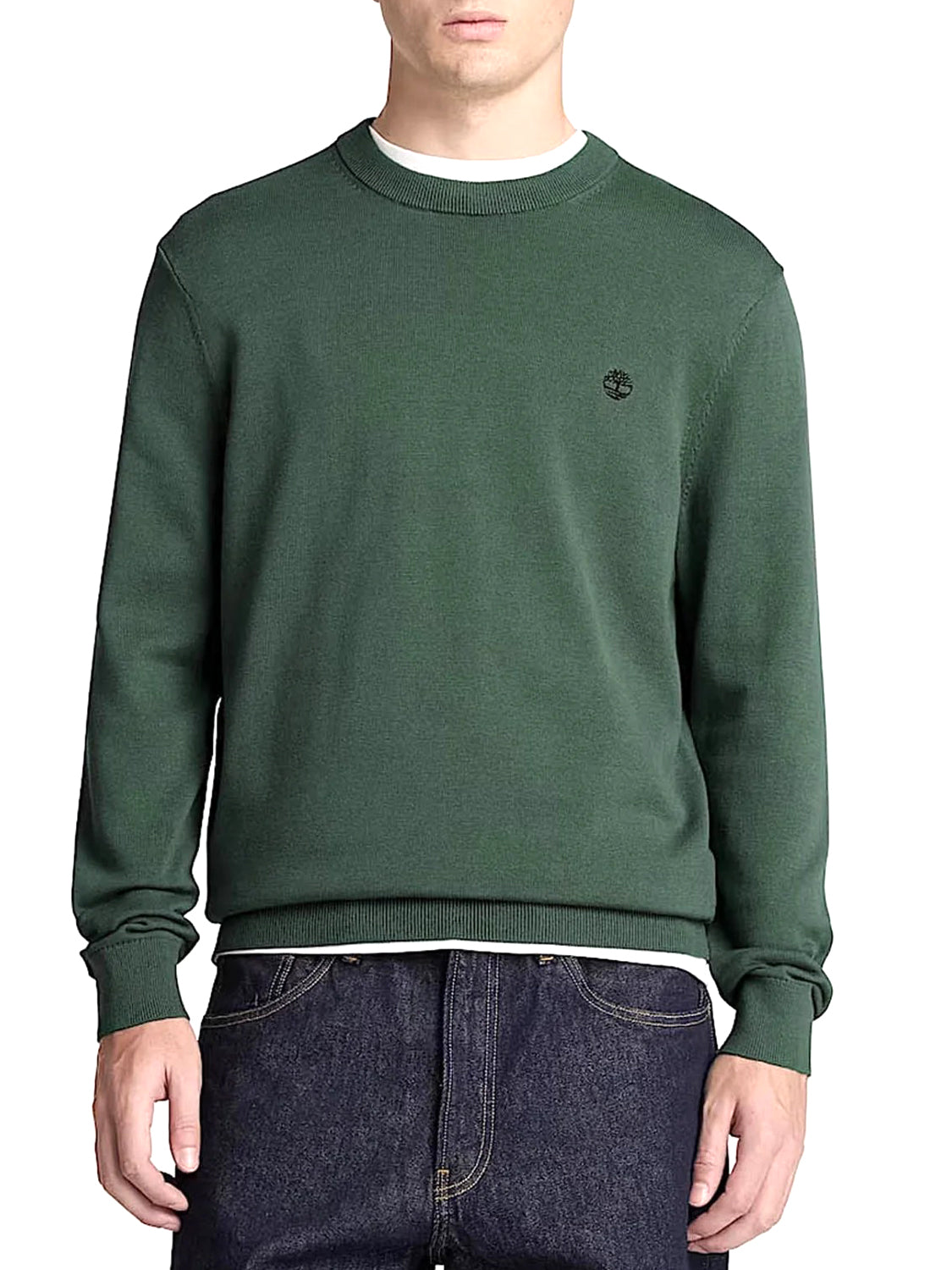TIMBERLAND Maglione Girocollo Williams River Timberland - Verde Scuro Dark green