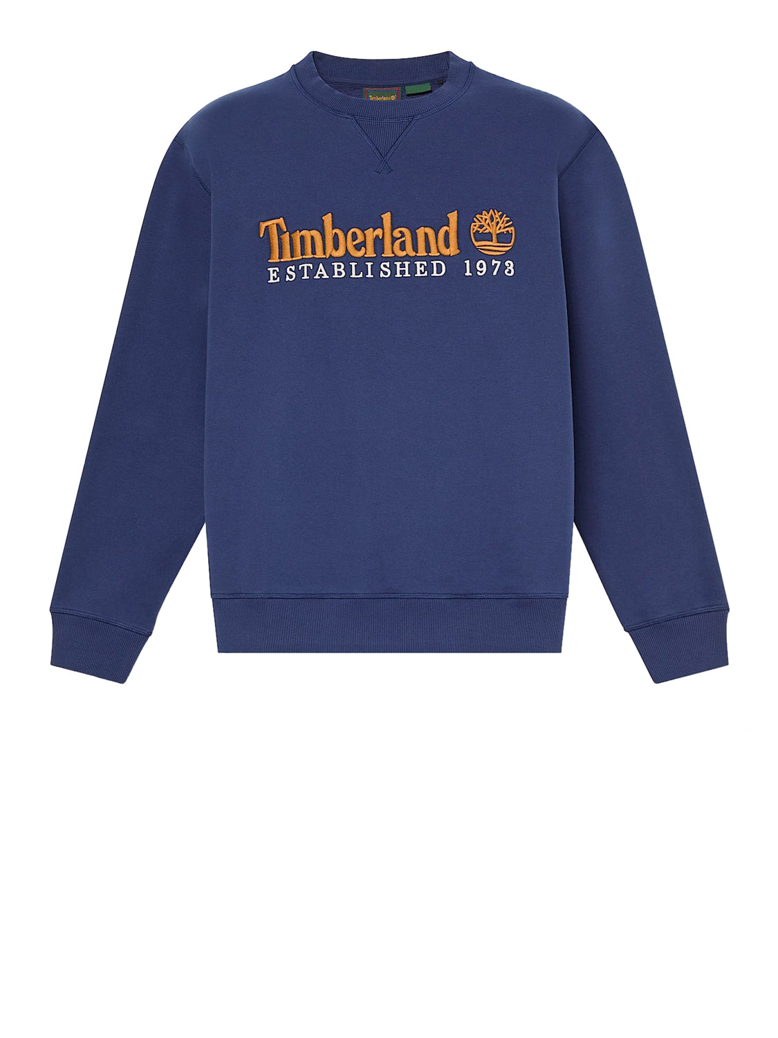 TIMBERLAND Timberland Felpa Girocollo con Logo Established 1973 Ricamato Navy DARK BLUE
