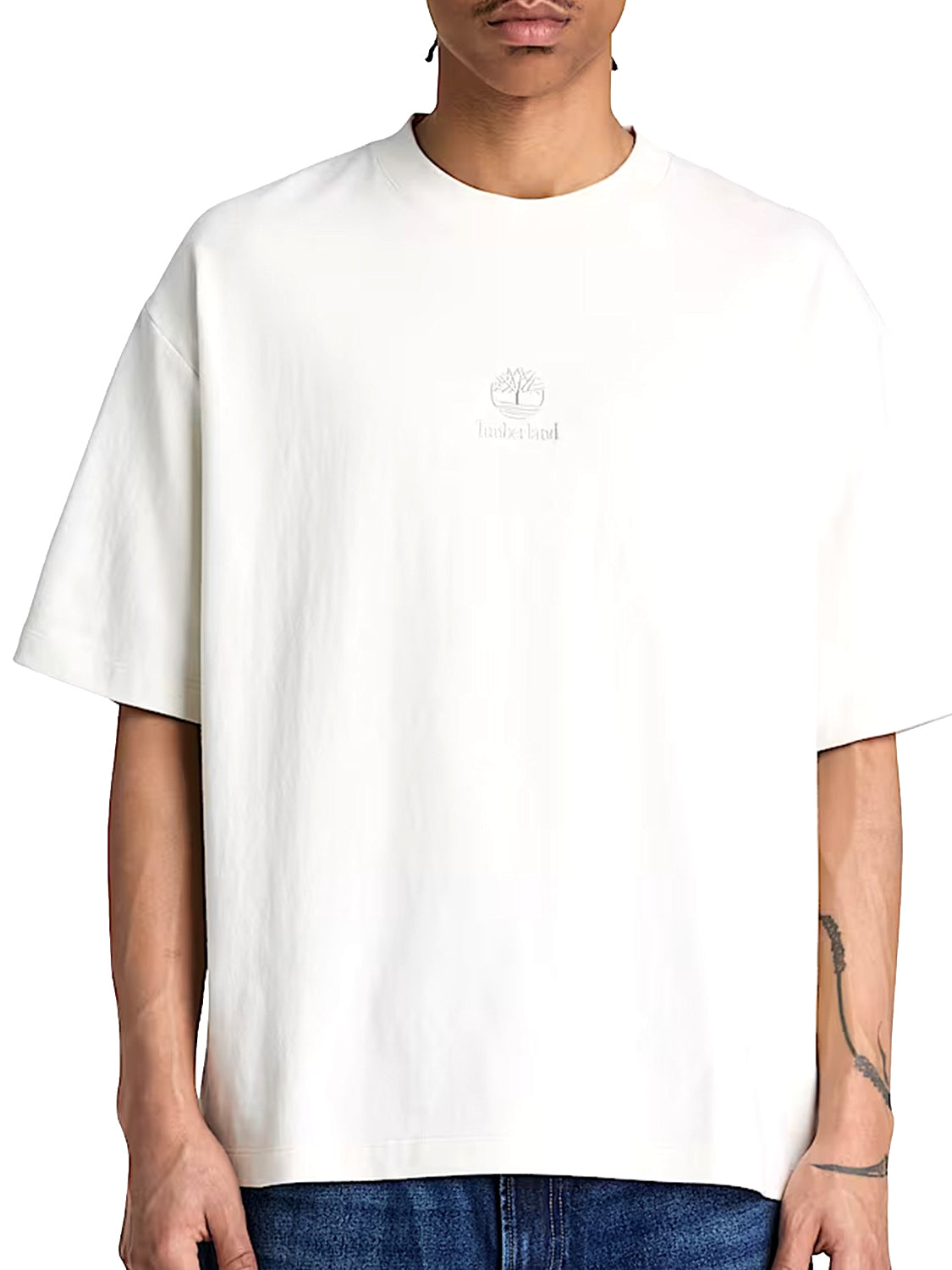 TIMBERLAND T-Shirt Heavyweight Ss Timberland - Bianco NATURAL