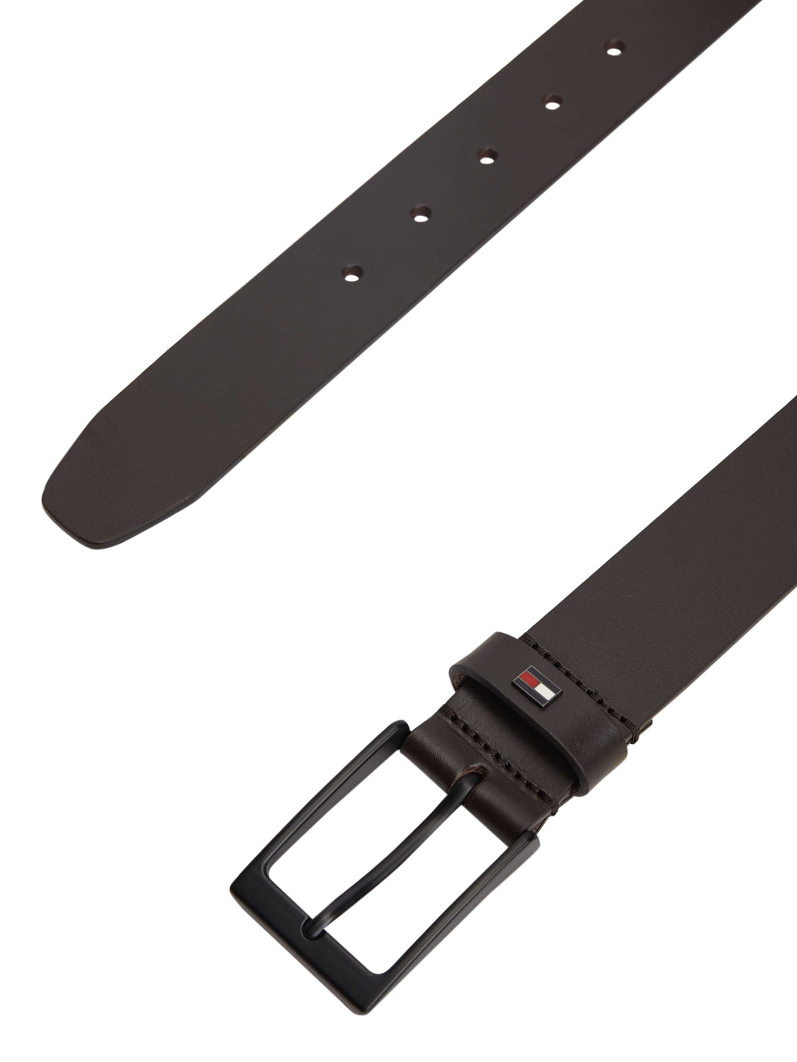 TOMMY HILFIGER 1USCITA Cintura Tommy Hilfiger Layton 3.5 Ext Marrone Testa di moro