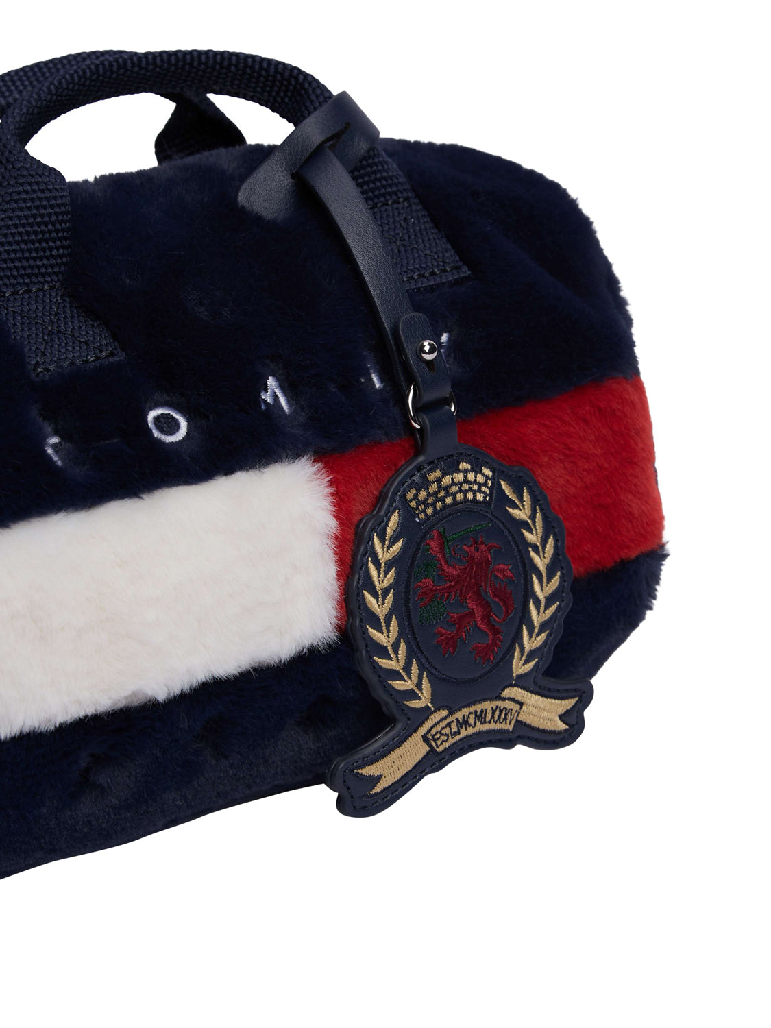 TOMMY HILFIGER 2USCITA Tommy Hilfiger Borsa a Mano Donna Corporate Fur - Blu Corporate Fur