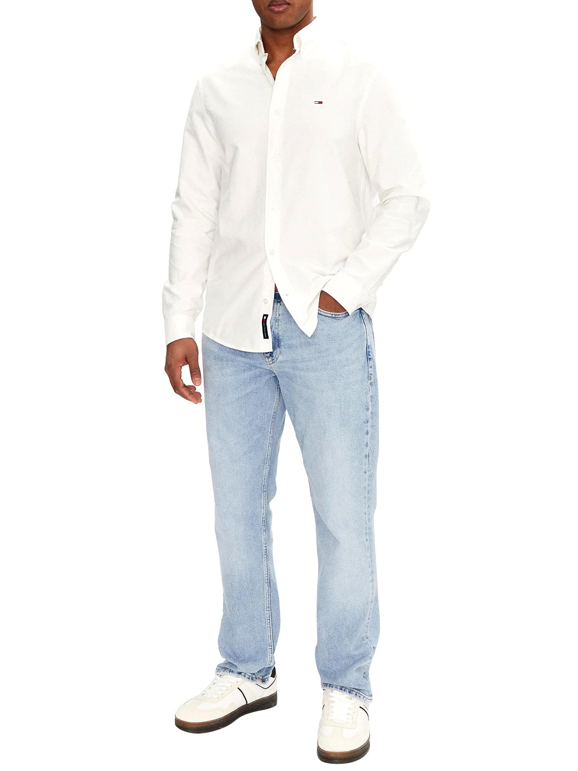 TOMMY JEANS 1USCITA Tommy Hilfiger Camicia Tinta Unita Ecru Ecru