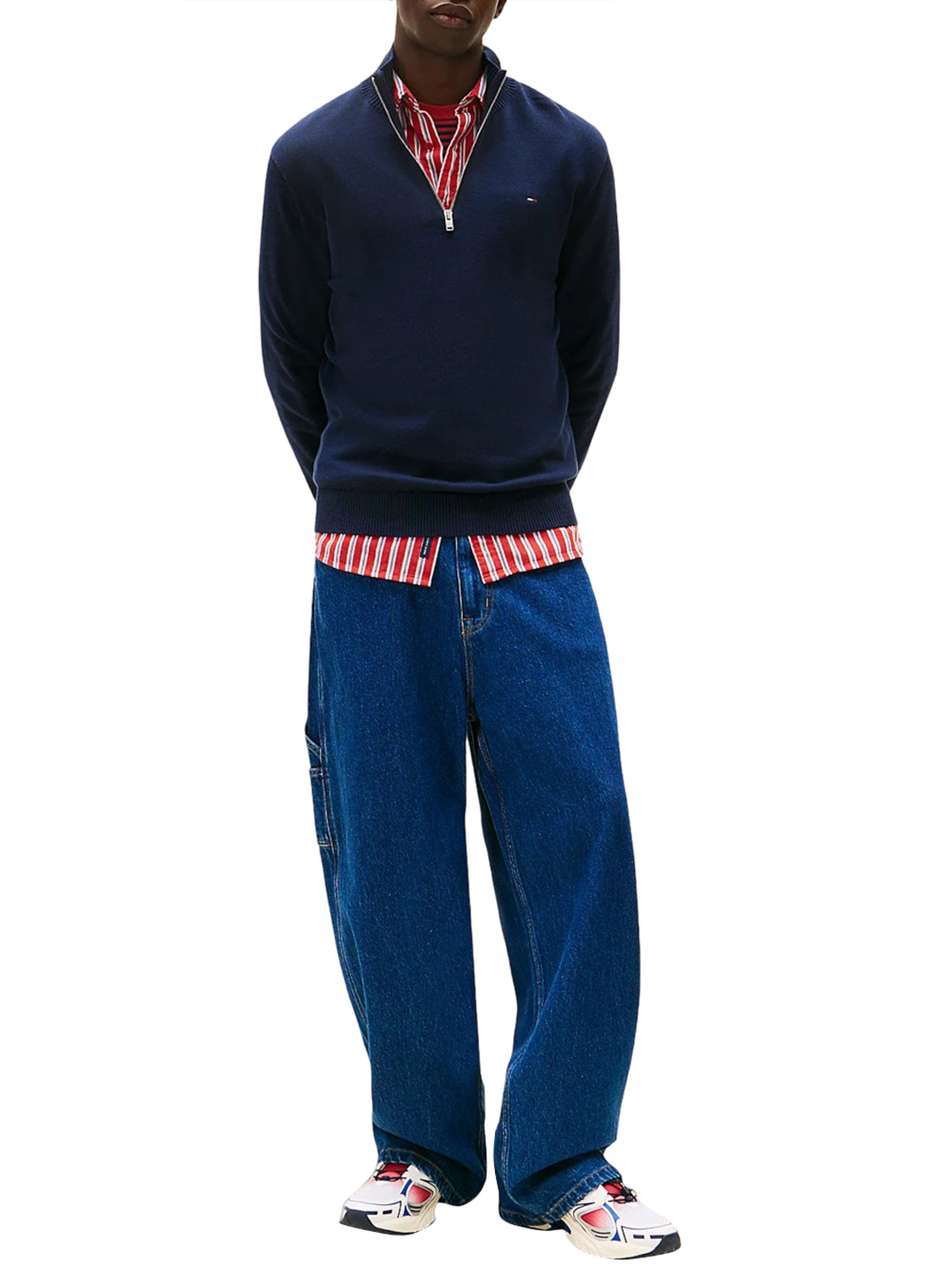 TOMMY JEANS 1USCITA Tommy Hilfiger Maglia Logo Navy DARK BLUE