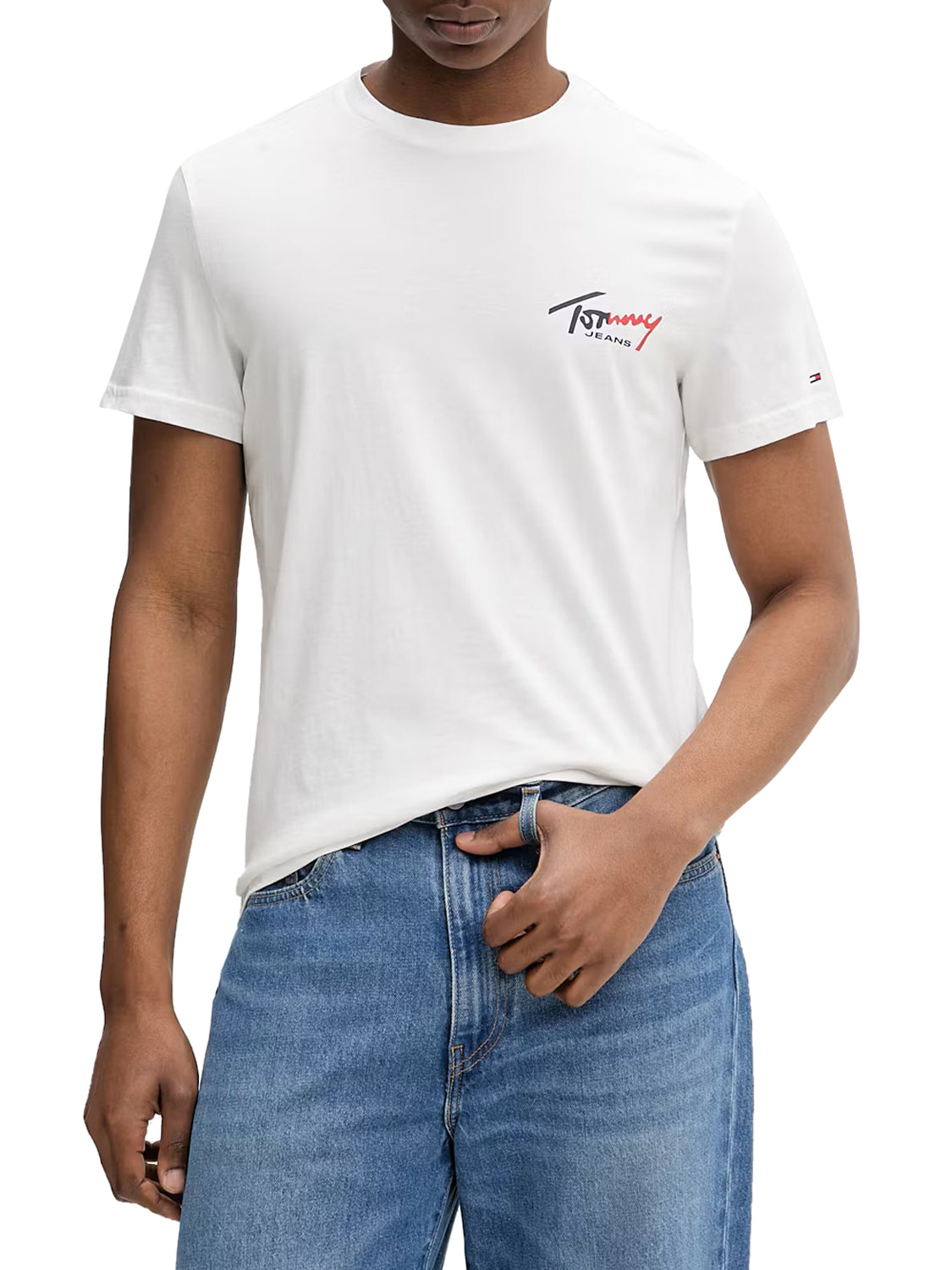 TOMMY JEANS 1USCITA Tommy Jeans T-Shirt Stampa Logo Panna Ancient White