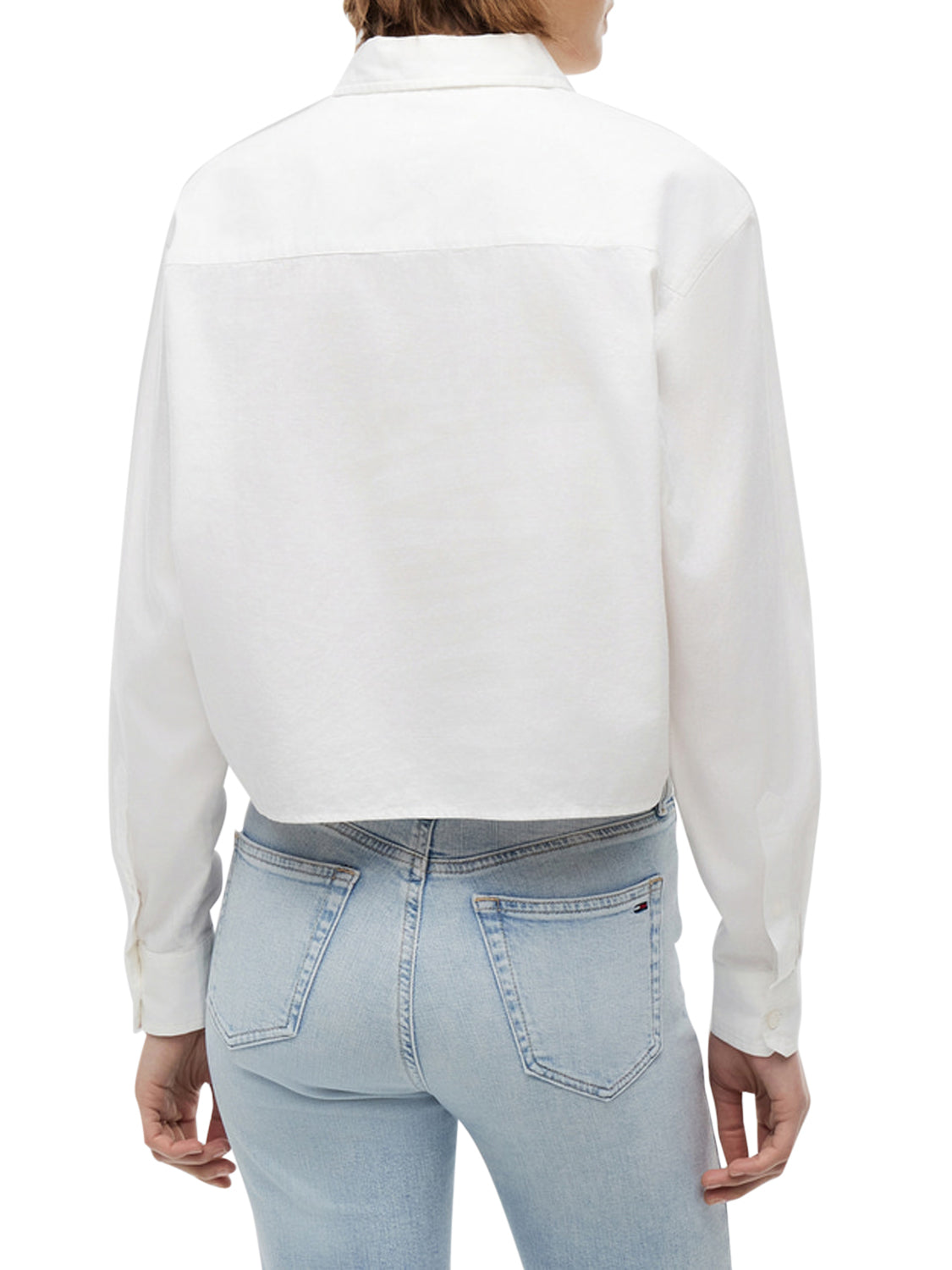 TOMMY JEANS 1USCITA Tommy Jeans Camicia In Tinta Unita Bianco Ecru