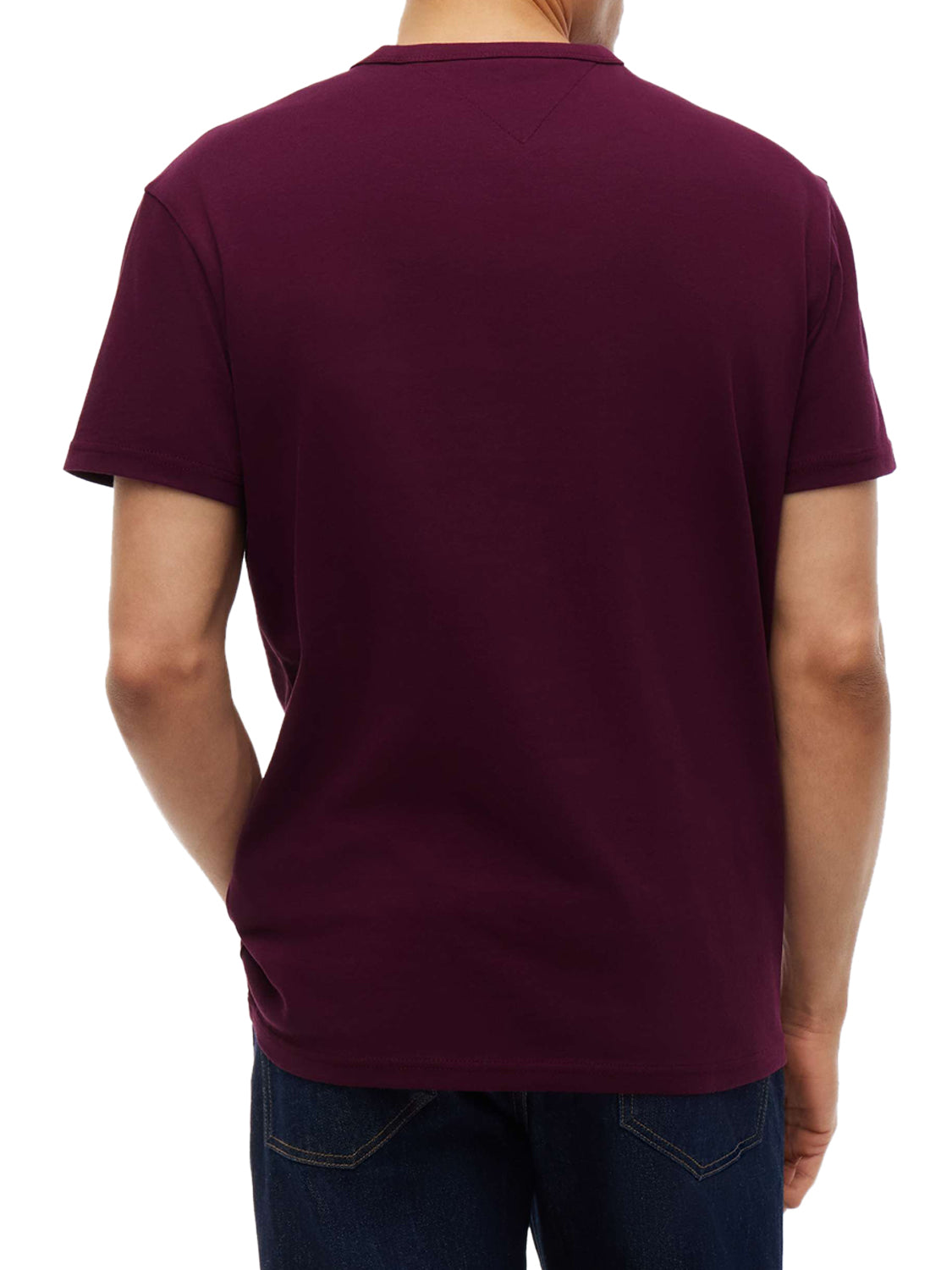 TOMMY JEANS 2USCITA T-Shirt Tommy Jeans In Tinta Unita Bordeaux Calypso Berry