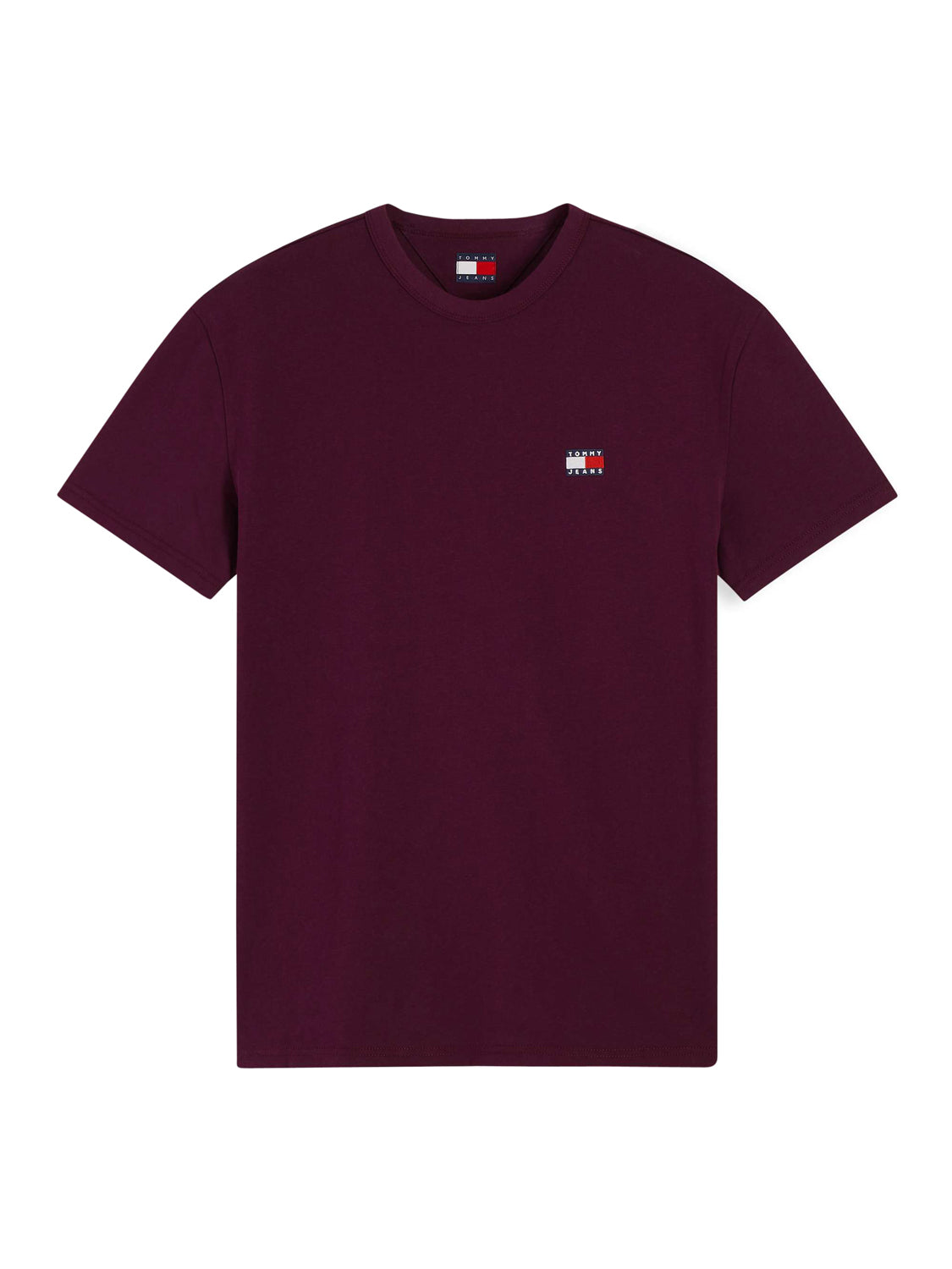 TOMMY JEANS 2USCITA T-Shirt Tommy Jeans In Tinta Unita Bordeaux Calypso Berry