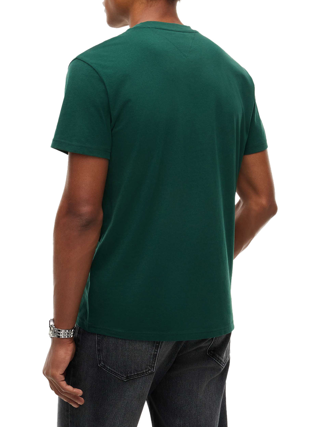TOMMY JEANS 2USCITA Tommy Jeans T-Shirt Logo Frontale Verde Velvet Green