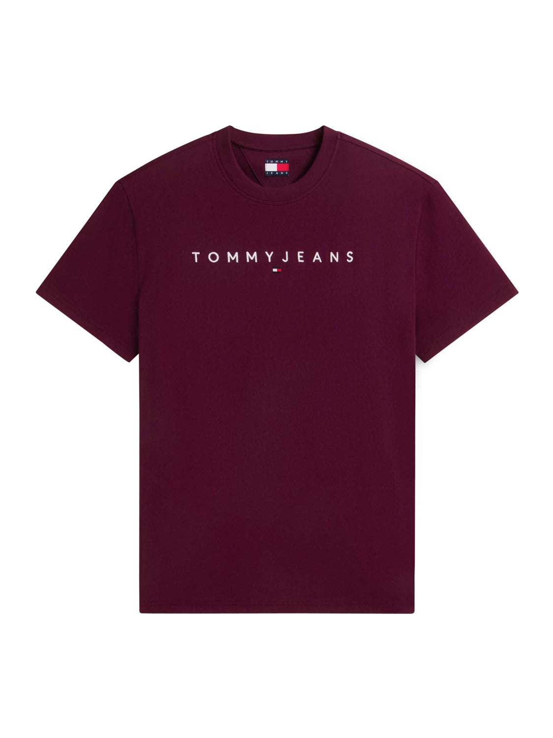 TOMMY JEANS 2USCITA T-Shirt Tommy Jeans Logo Frontale Bordeaux Calypso Berry