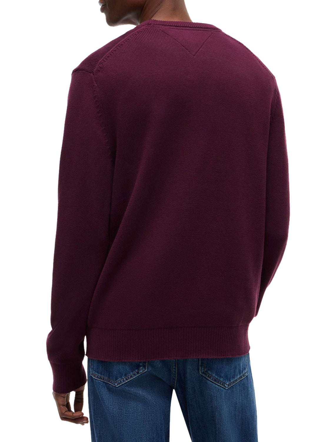 TOMMY JEANS 2USCITA Tommy Jeans Maglia In Tinta Unita - Bordeaux Calypso Berry
