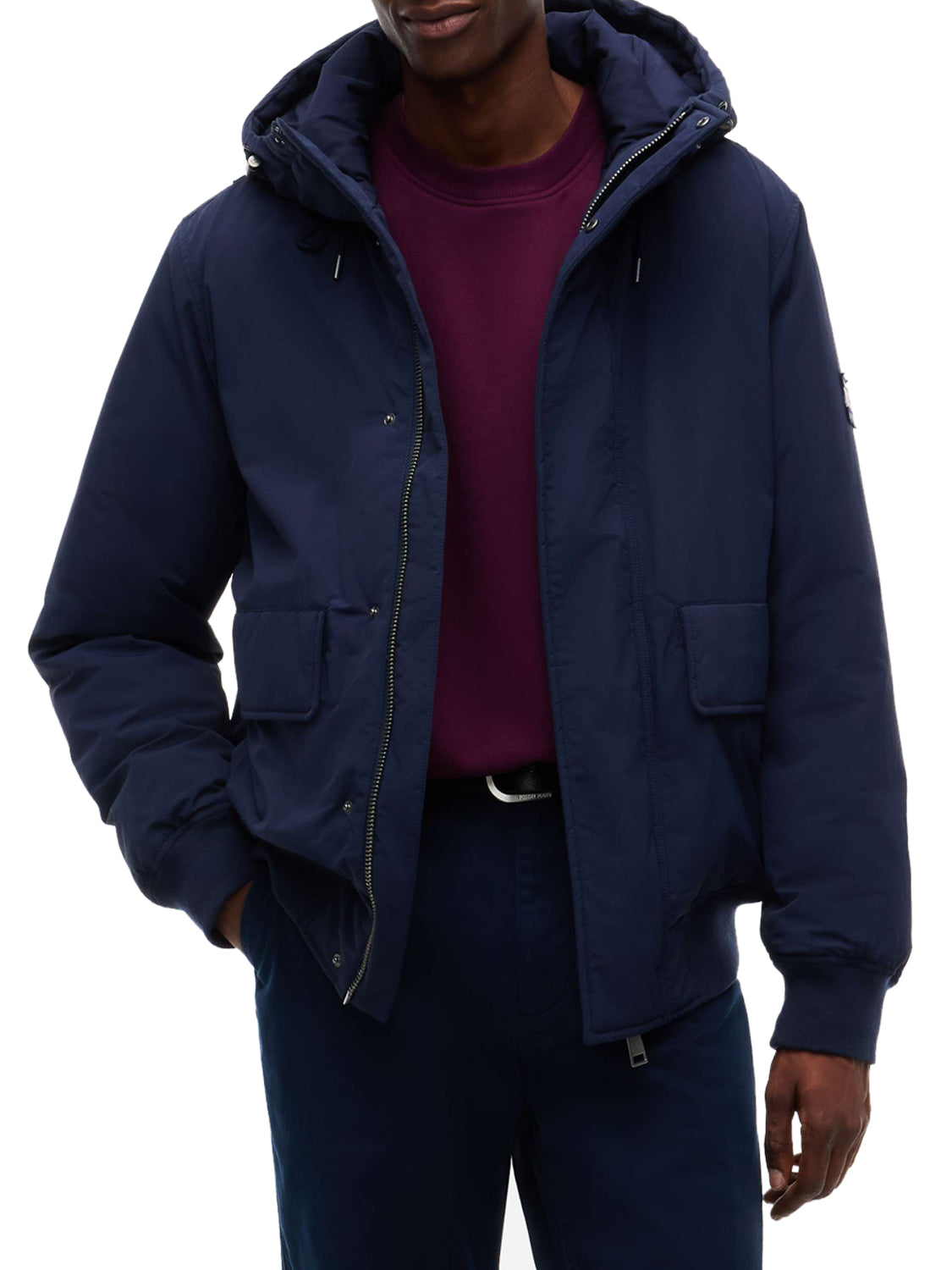 TOMMY JEANS 2USCITA Tommy Jeans Giubbotto In Tinta Unita - Navy DARK BLUE