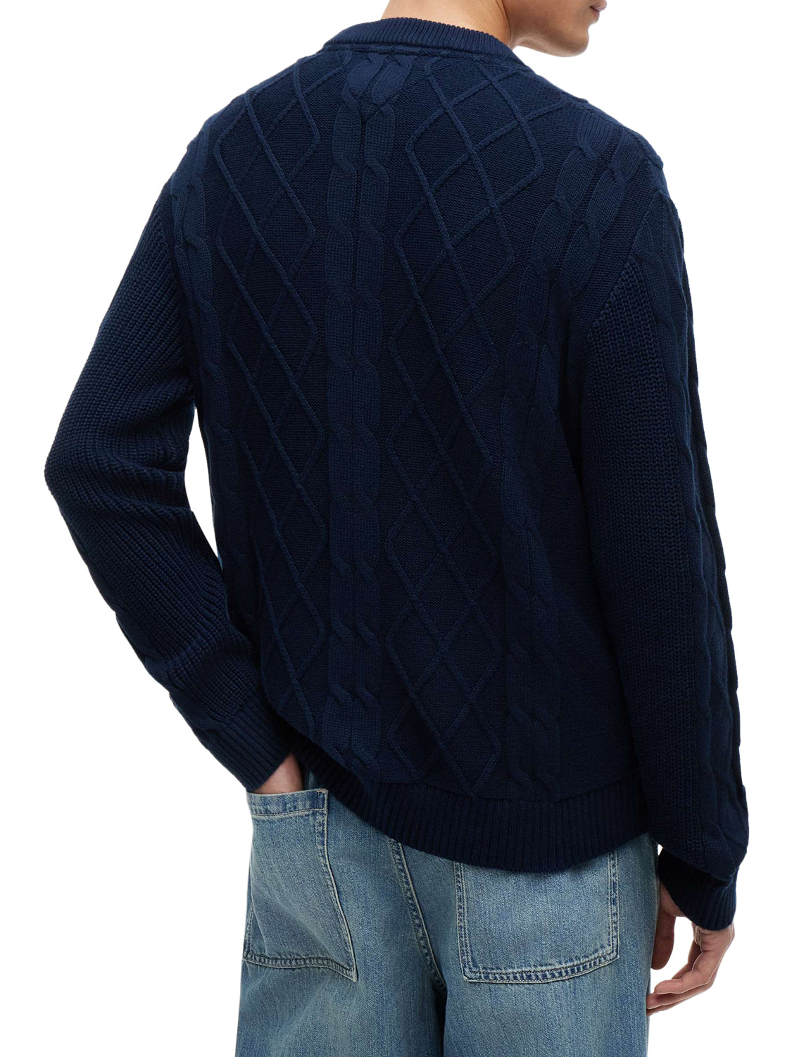 TOMMY JEANS 2USCITA Tommy Jeans Maglia Tinta Unita Navy DARK BLUE
