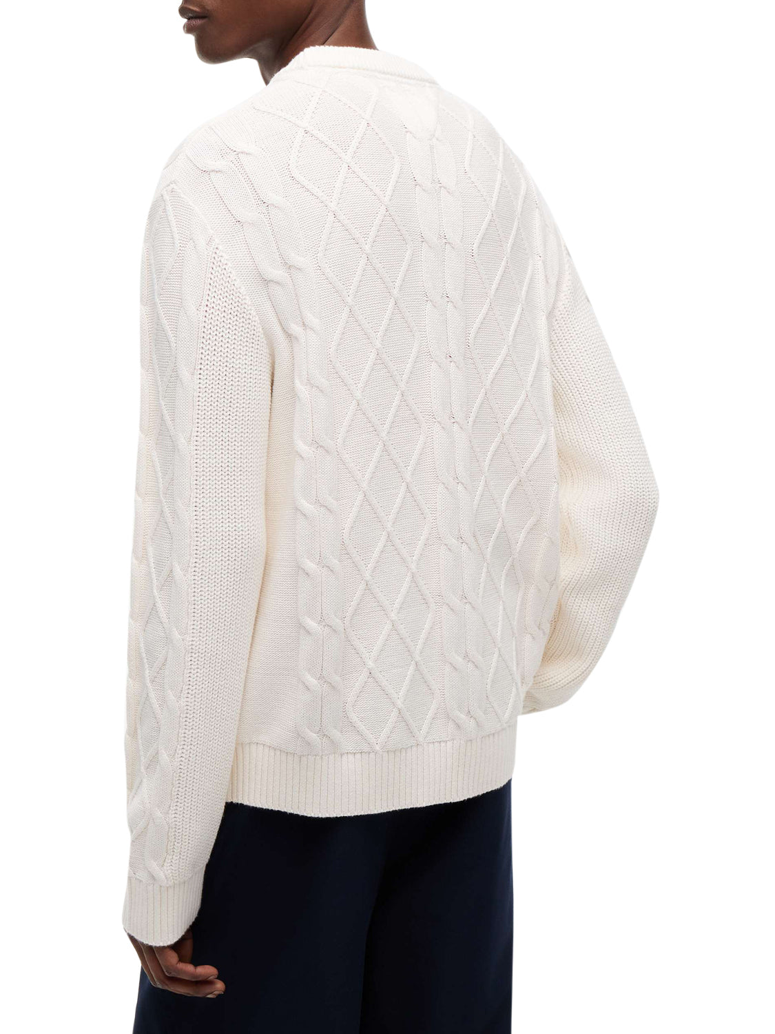 TOMMY JEANS 2USCITA Tommy Jeans Maglia Tinta Unita Bianco Off White