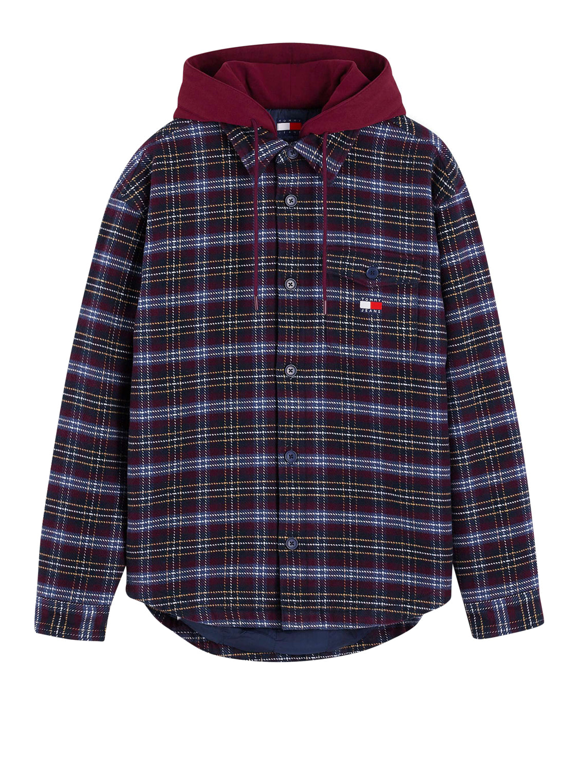 TOMMY JEANS 2USCITA Camicia Tommy Jeans Logo Frontale - Multicolore Calypso Berry Check