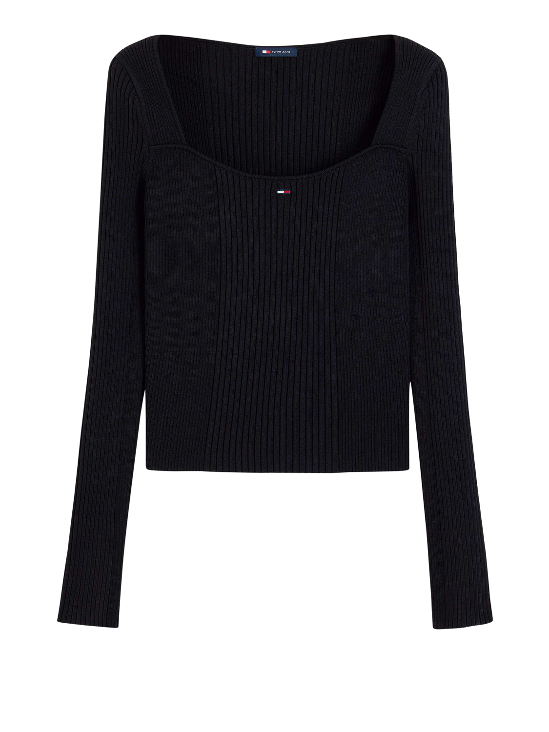 TOMMY JEANS 2USCITA Tommy Jeans Maglia In Tinta Unita - Nero BLACK
