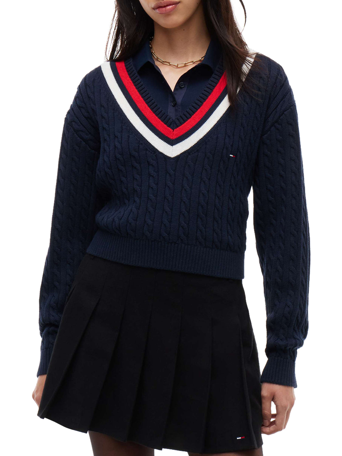 TOMMY JEANS 2USCITA Maglia Tommy Jeans DW0DW23550 - Navy DARK BLUE