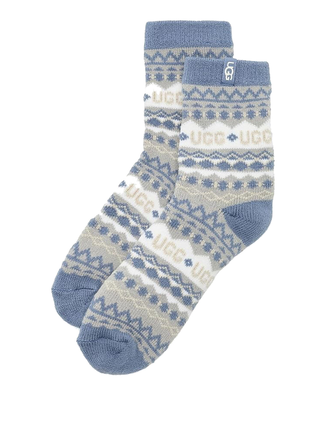 UGG Ugg Calzini Cressida Cozy Quarter Celeste Uggisle Coffee Grounds Multi