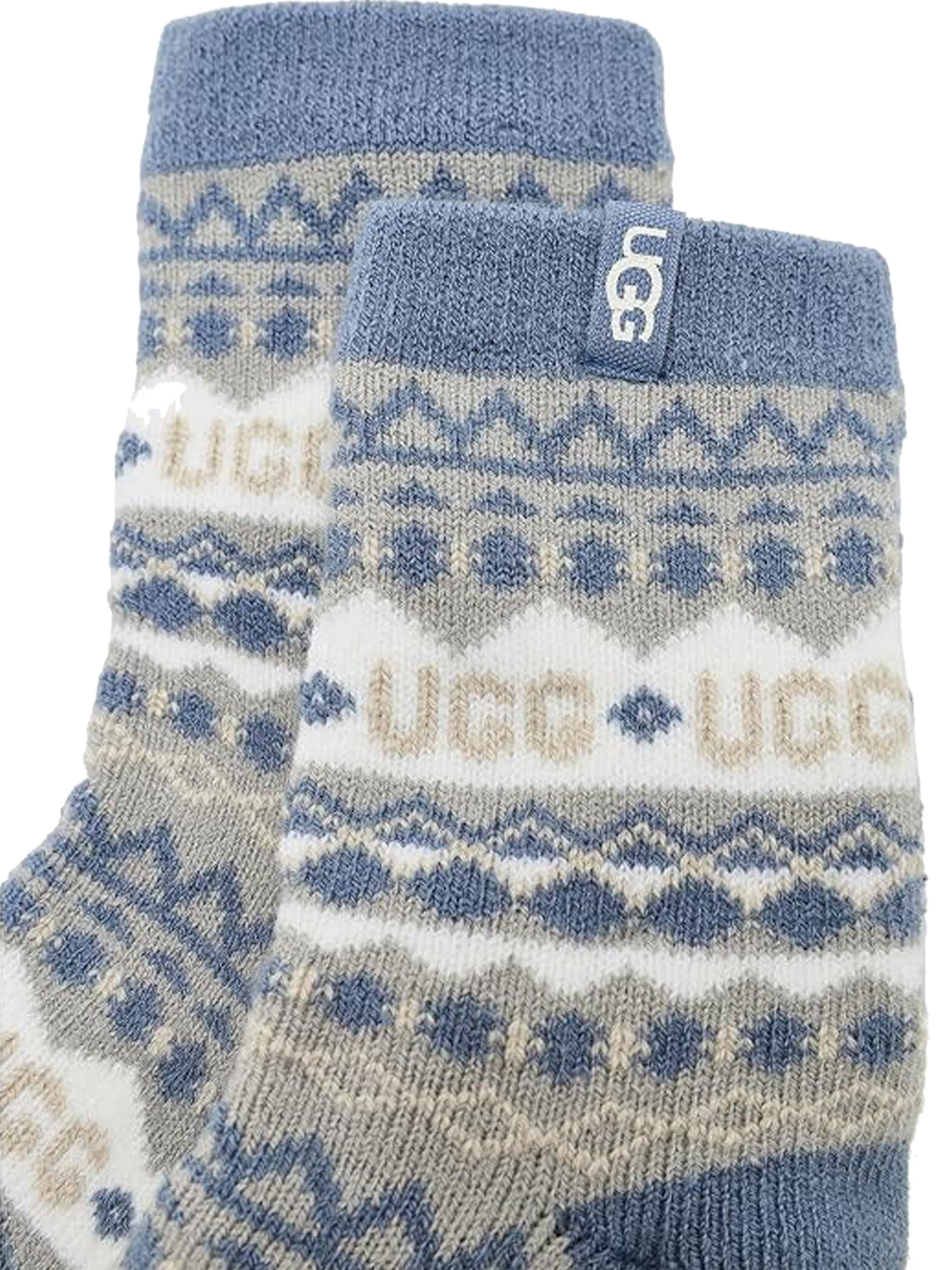 UGG Ugg Calzini Cressida Cozy Quarter Celeste Uggisle Coffee Grounds Multi