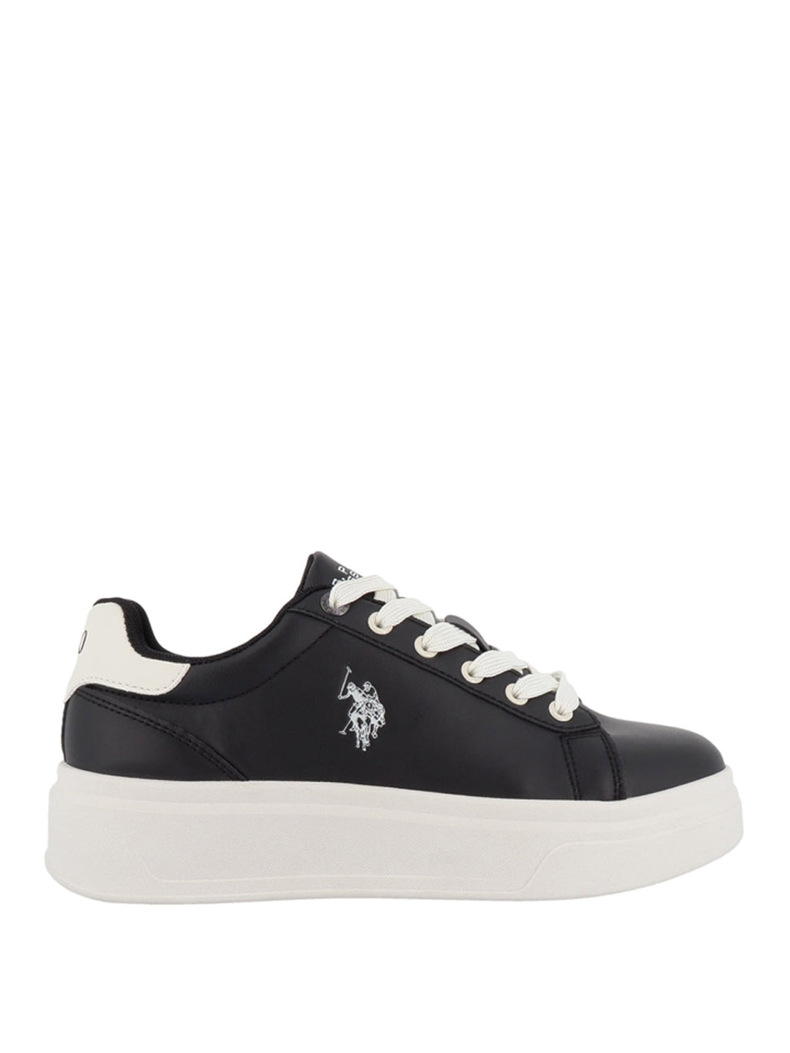 U.S.POLO CALZATURE STC U.S. Polo Sneaker Cemented Bianco Nero