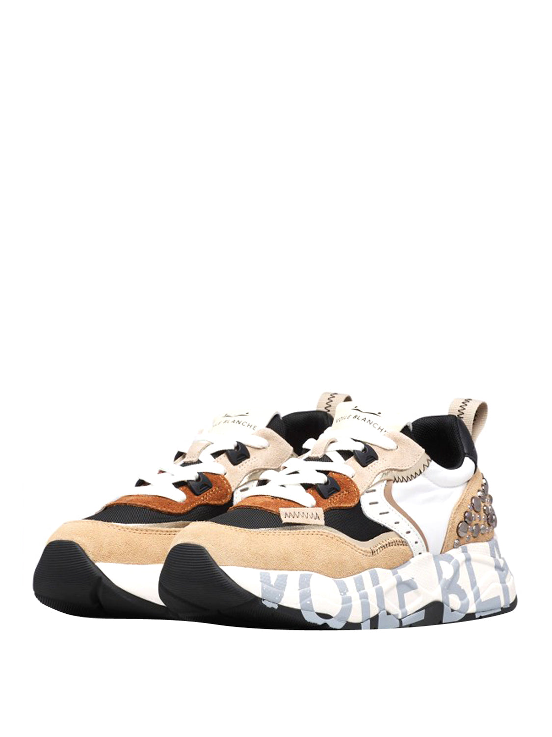 VOILE' BLANCHE Sneakers Voile Blanche Club105 Marrone Marrone