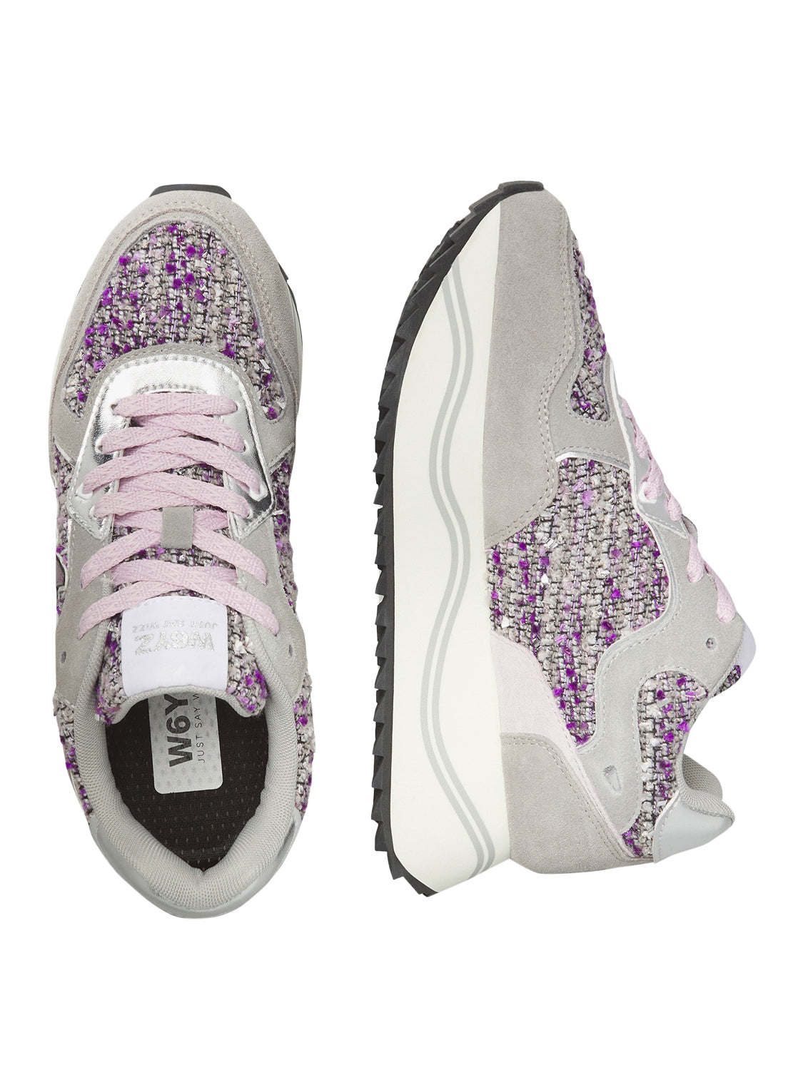 W6YZ Sneakers Deva W6yz - Grigio/Lilla MULTI