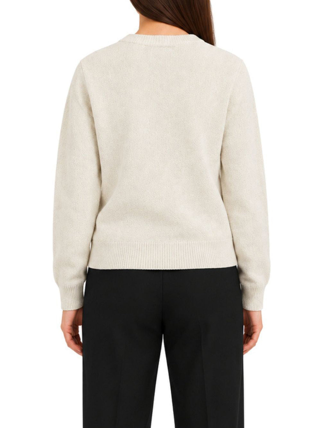 YES ZEE Yes Zee Maglia Donna Cardigan Girocollo Con Lurex Avorio Avorio