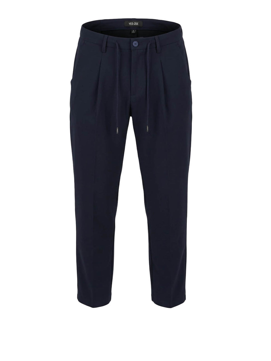 YES ZEE Pantalone Uomo Chinos Con Pinces E Coulisse Yes Zee - Blu BLU NAVY