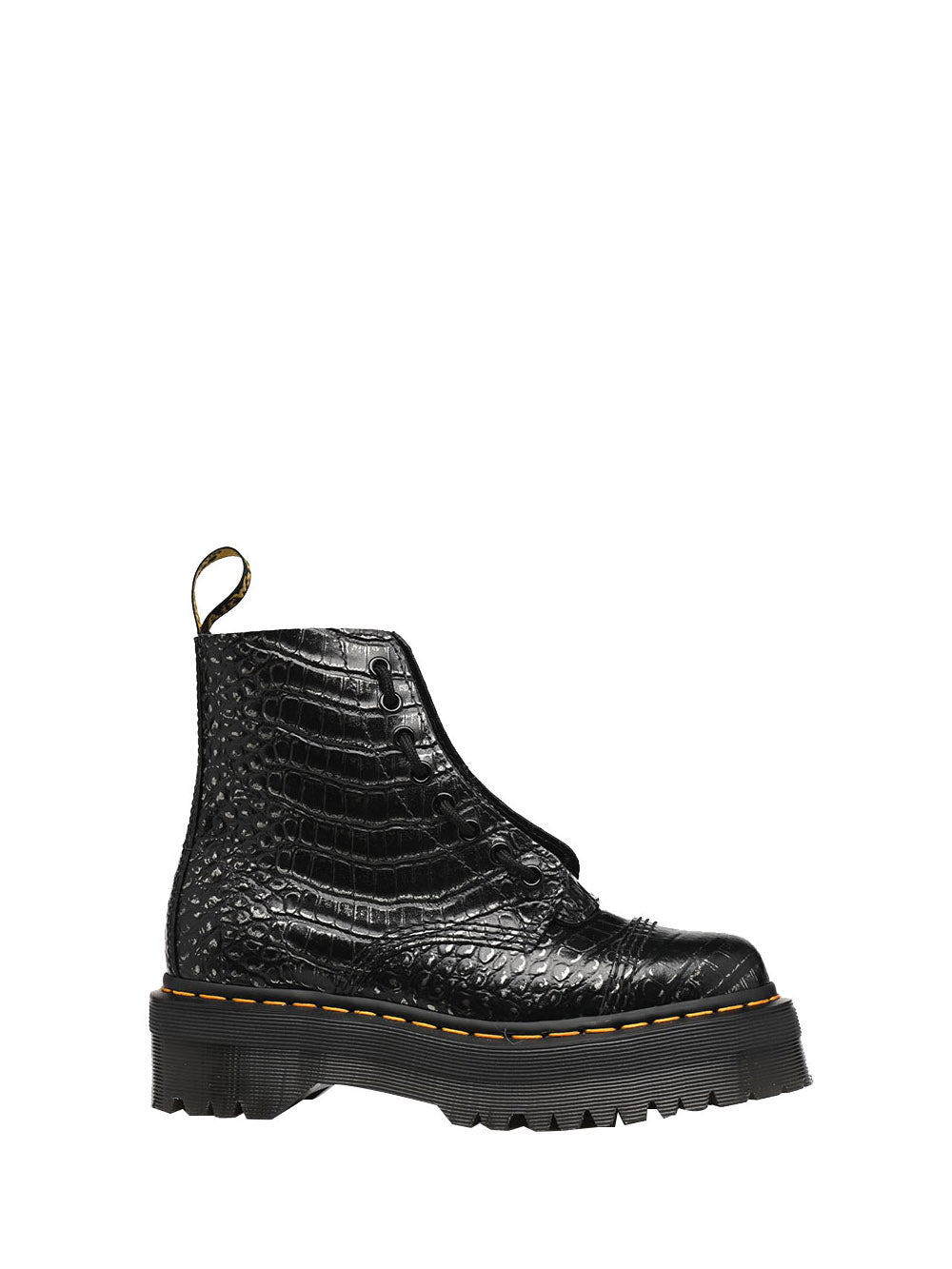 DSQUARED ICON Anfibo Uomo BOURY in pelle con lacci Viola